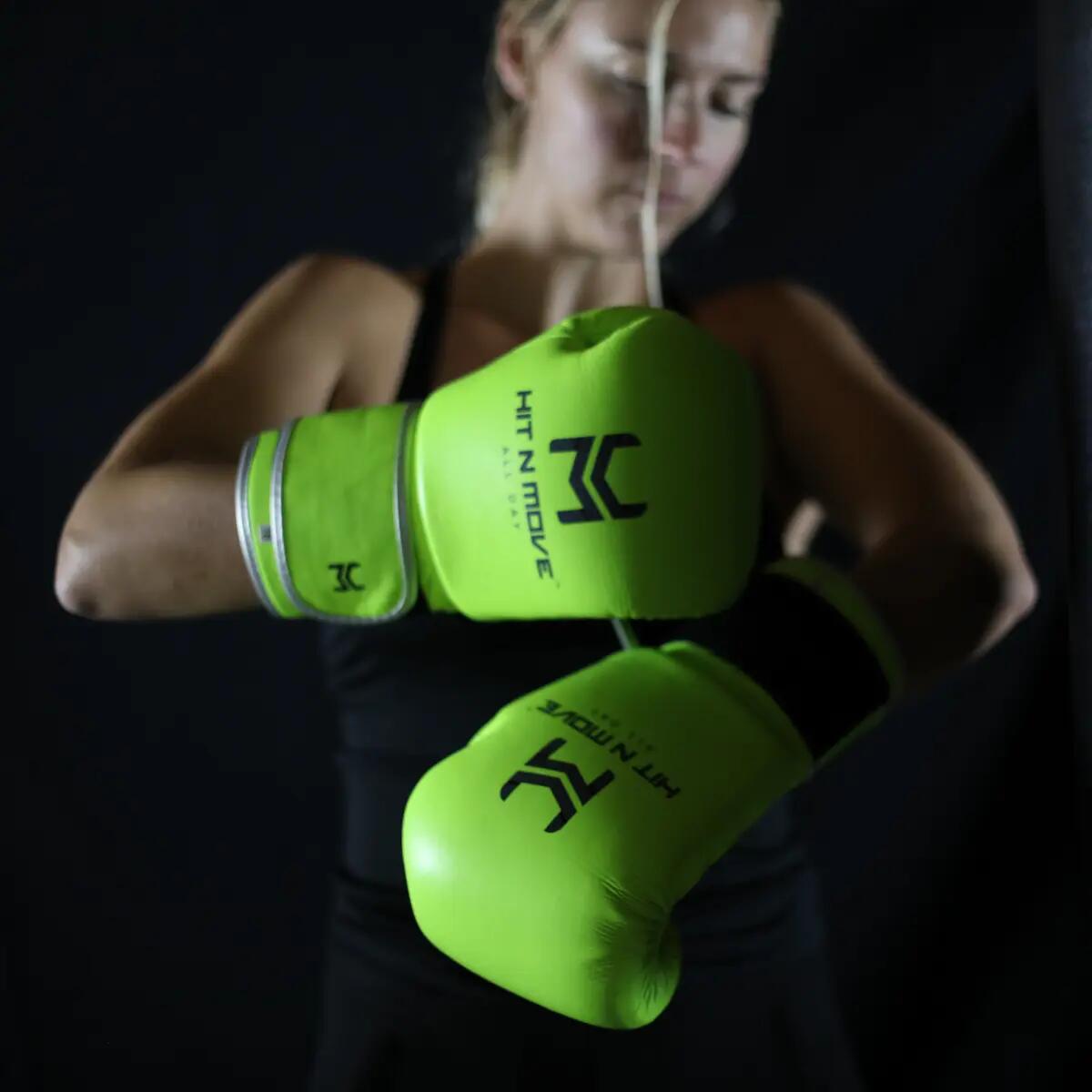 Boxing Gloves HitnMove Balance Neon 16oz 2/10