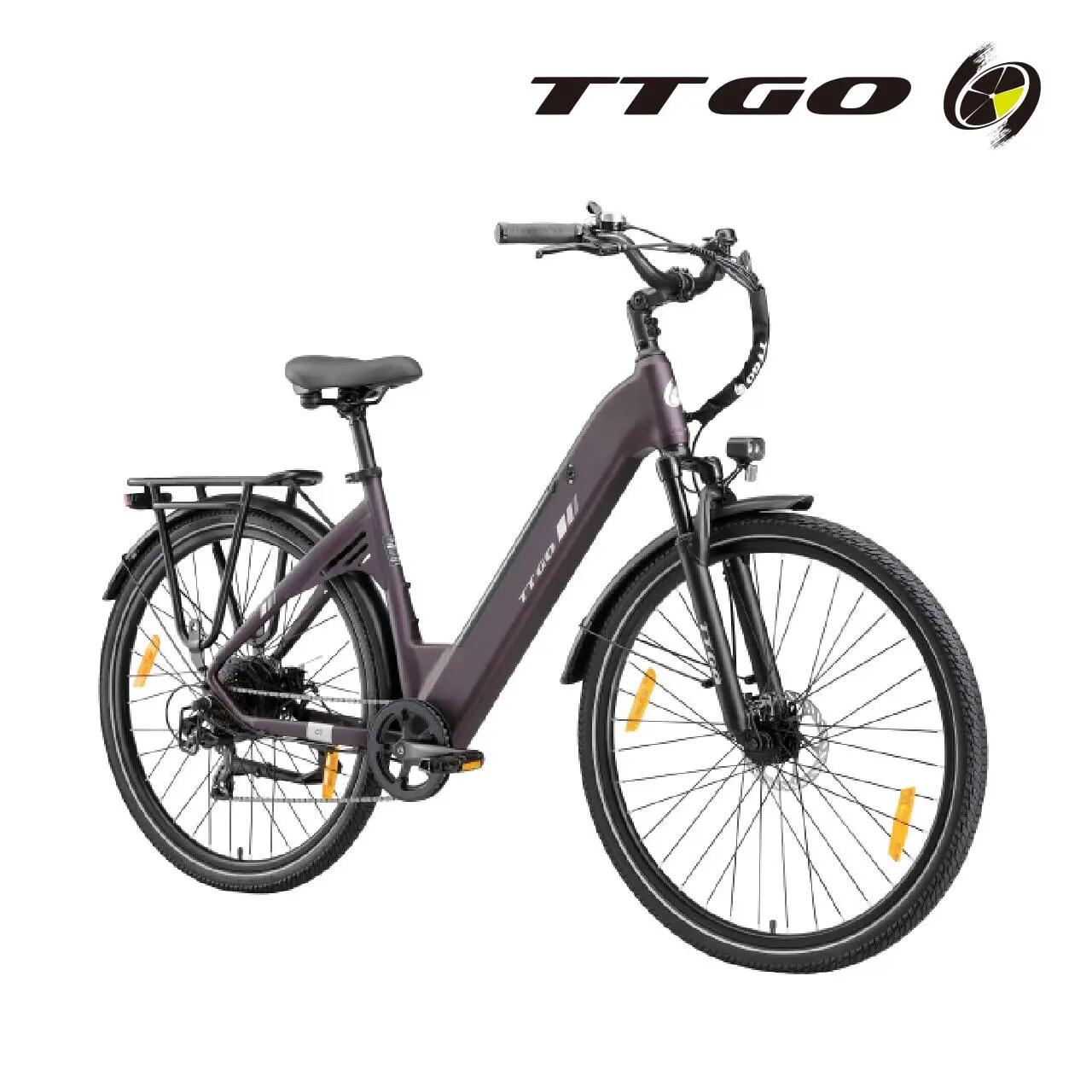 Bicicleta Eléctrica TTGO C3 SE, Batería 36V 18AH,250W,IPX5 2/7