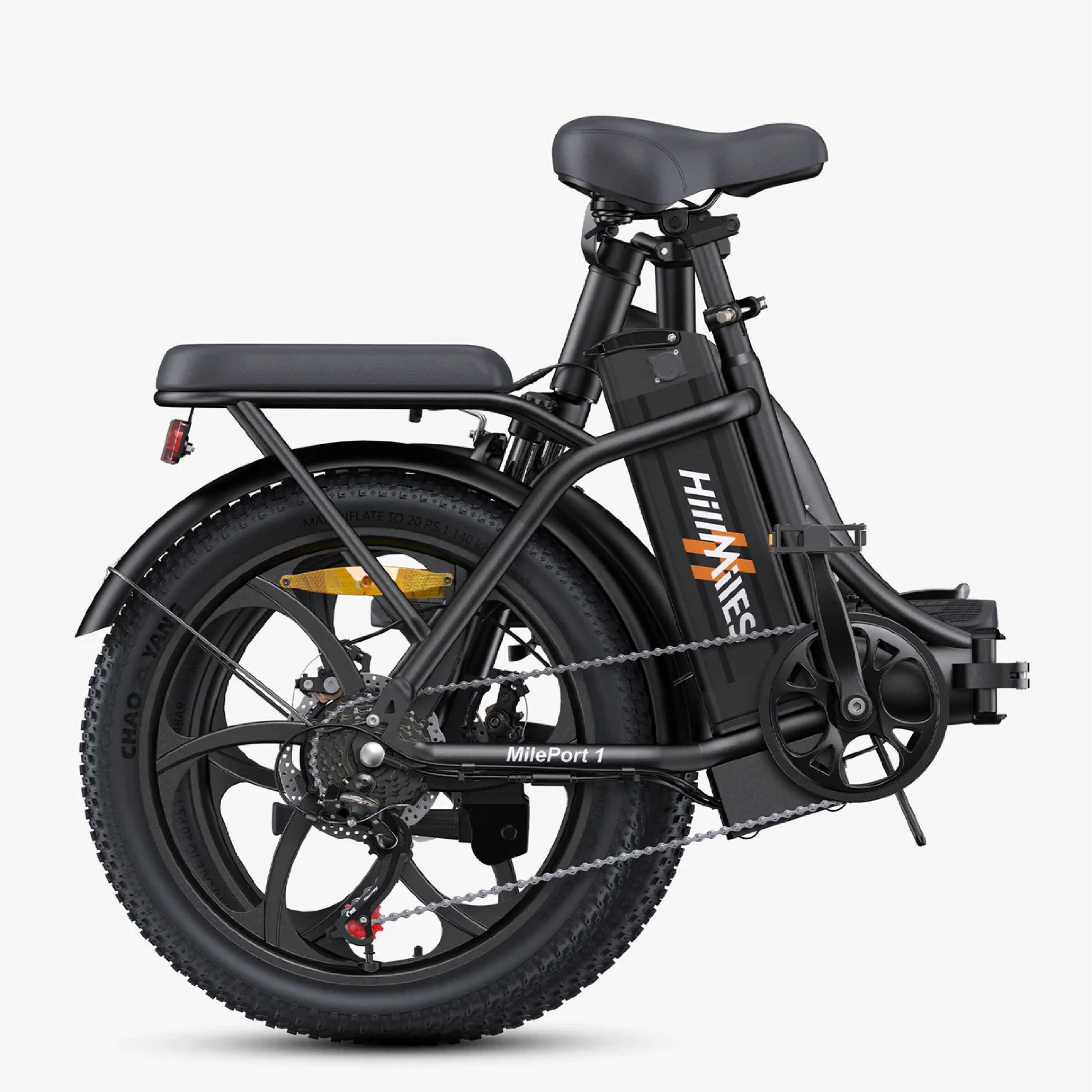 HillMiles MilePort 1 Faltbares E-Bike 60km Reichweite 20" Reifen IPX4 4/7