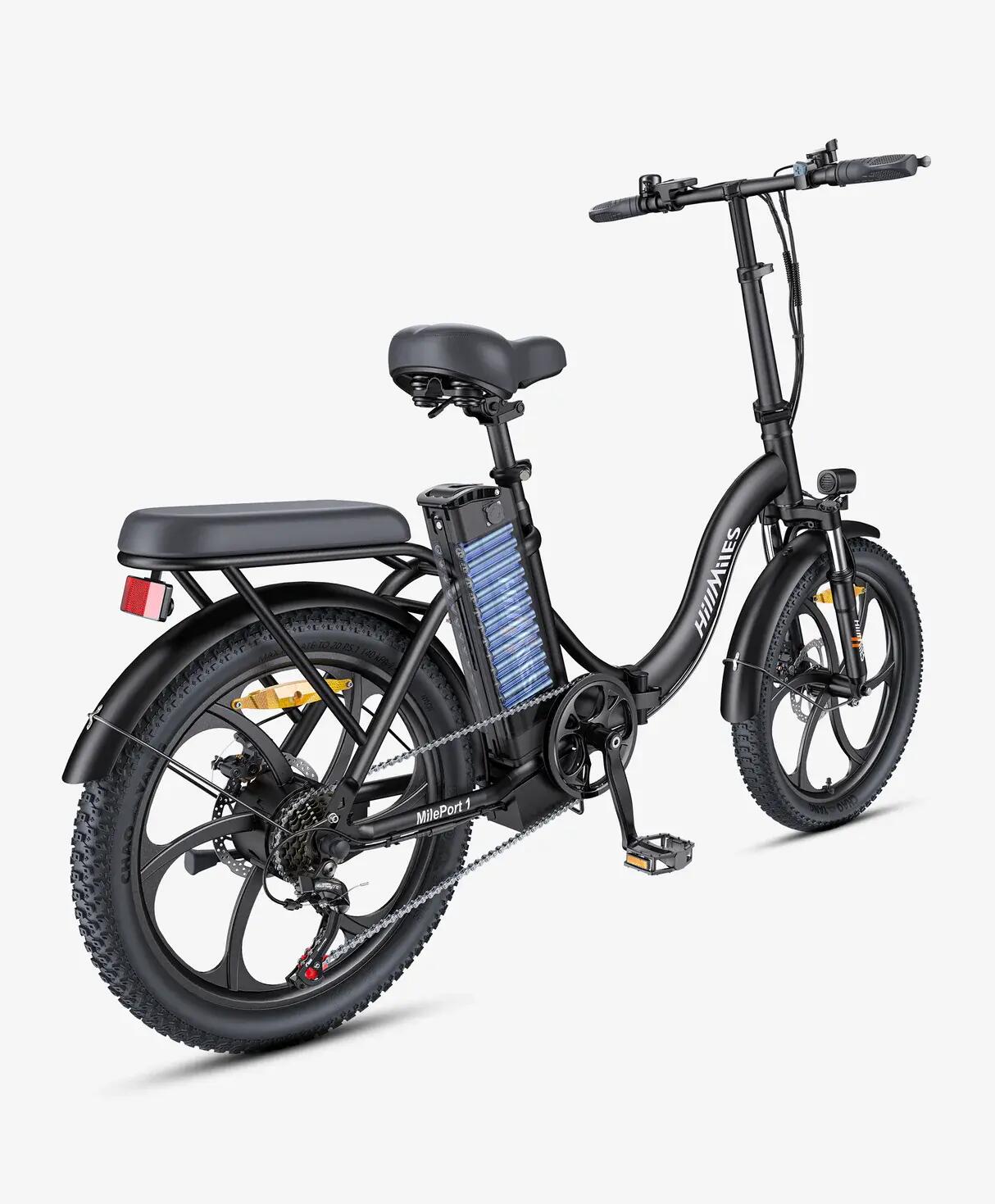 HillMiles MilePort 1 Faltbares E-Bike 60km Reichweite 20" Reifen IPX4 3/7