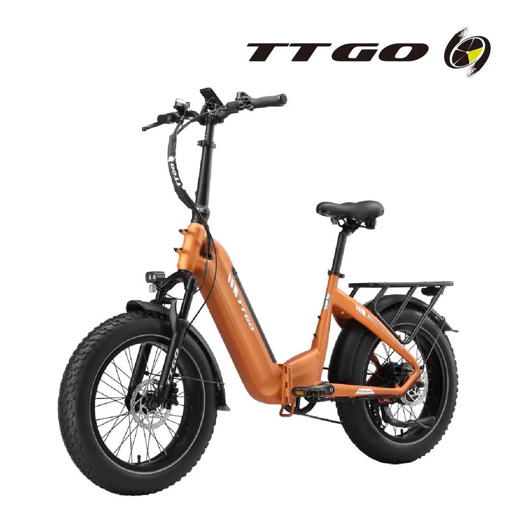 Skladací elektrický bicykel TTGO F6Boost, 20", 48V 18AH batéria, 250W