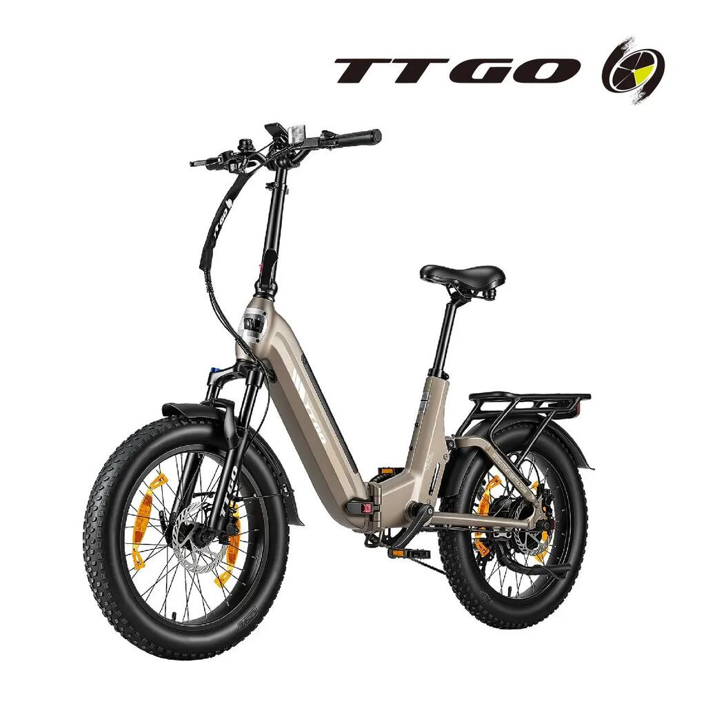 TTGO F7 Elektrický bicykel, 20" pneumatiky, 48V 15AH batéria, 250W, 70NM
