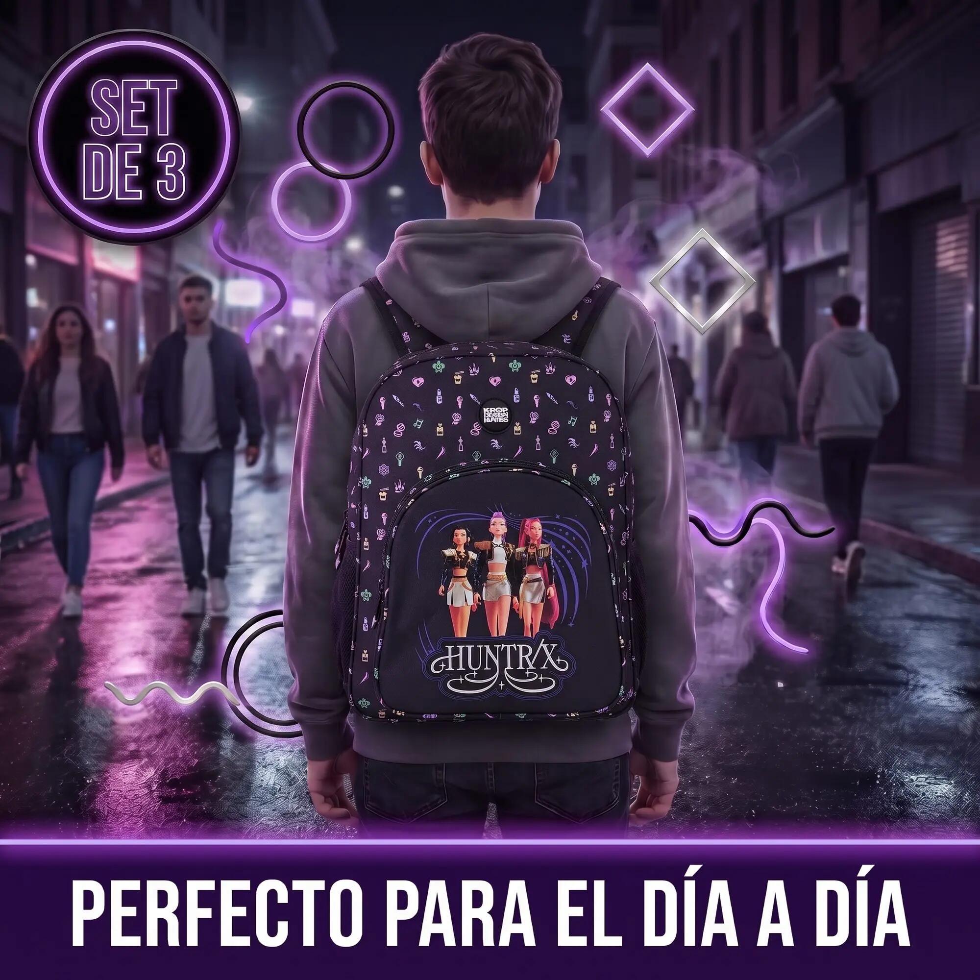 Conjunto K-Pop Demon Hunters Sound: Mochila, Estojo e Nécessaire 5/6
