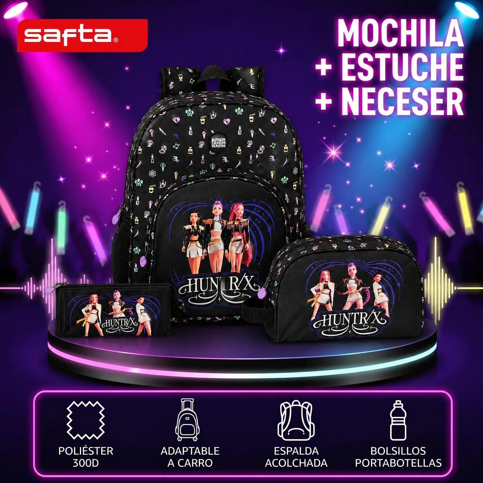 Conjunto K-Pop Demon Hunters Sound: Mochila, Estojo e Nécessaire 3/6