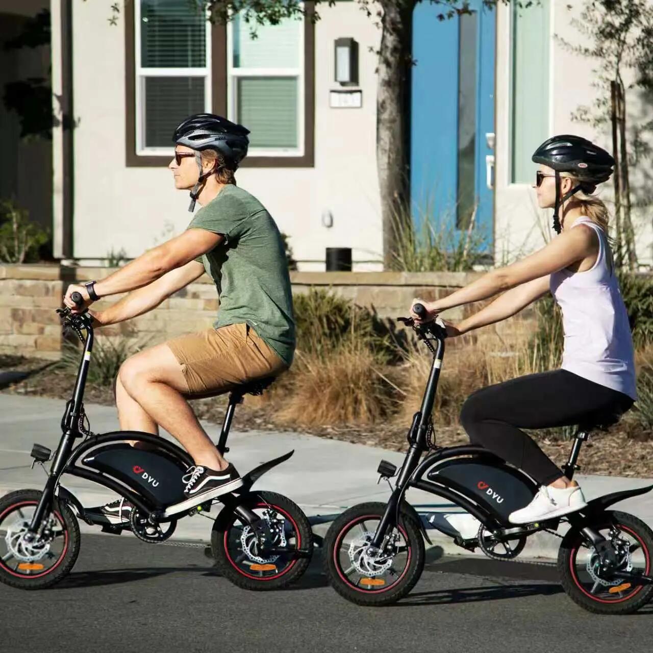 No-Throttle Adult City Commuter E-Bike DYU D3S 25km/h 6/14