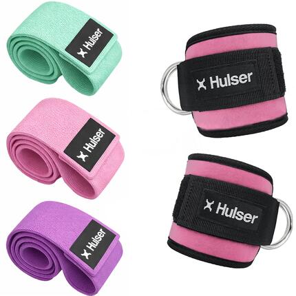 Ankle straps fitness met 3 booty bands 8–32 kg