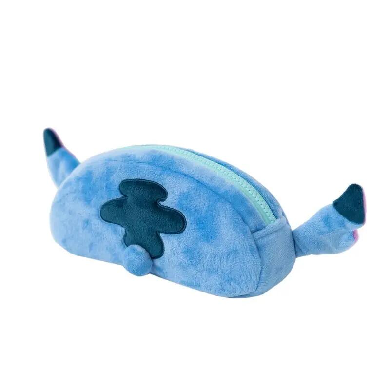 Trousse à crayons Stitch en peluche pour enfants avec fermeture éclair 20x9x5 cm 2/4