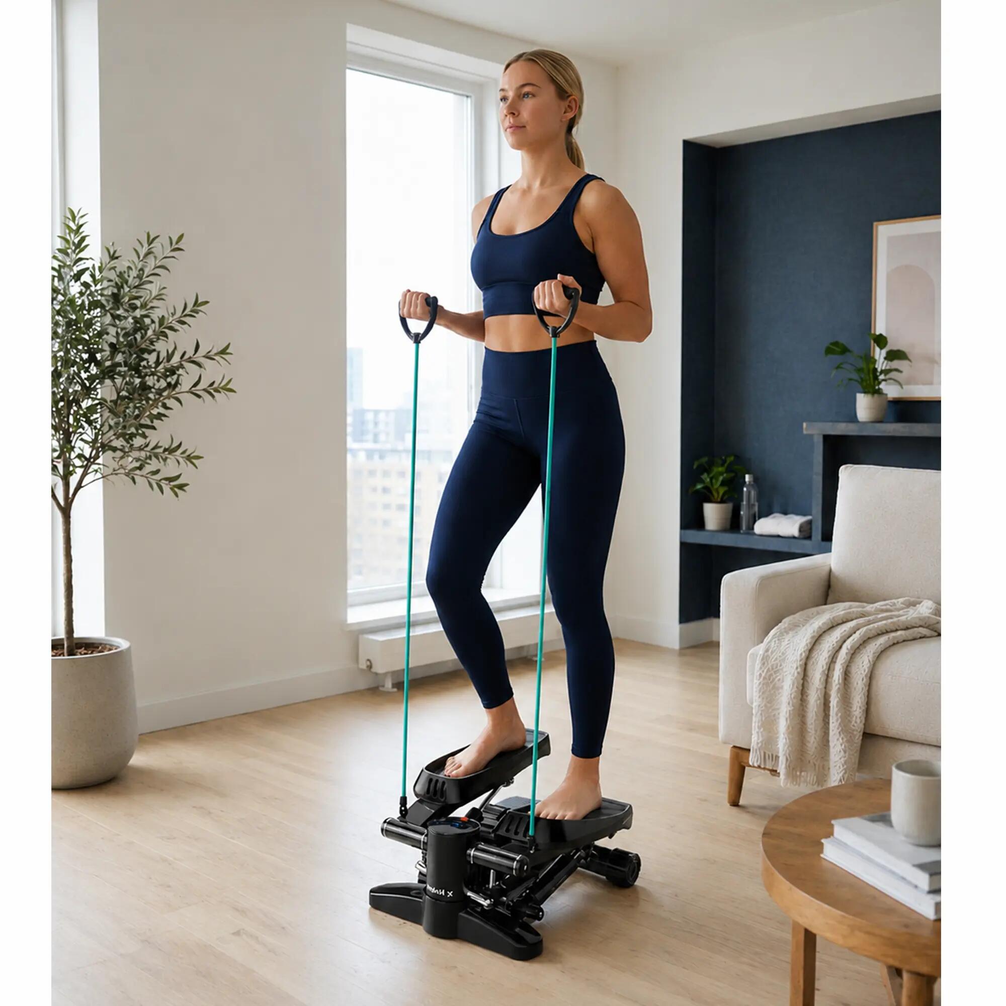 Fitness stepper 11 standen + weerstandsbanden tubes 4–23 kg 2/9