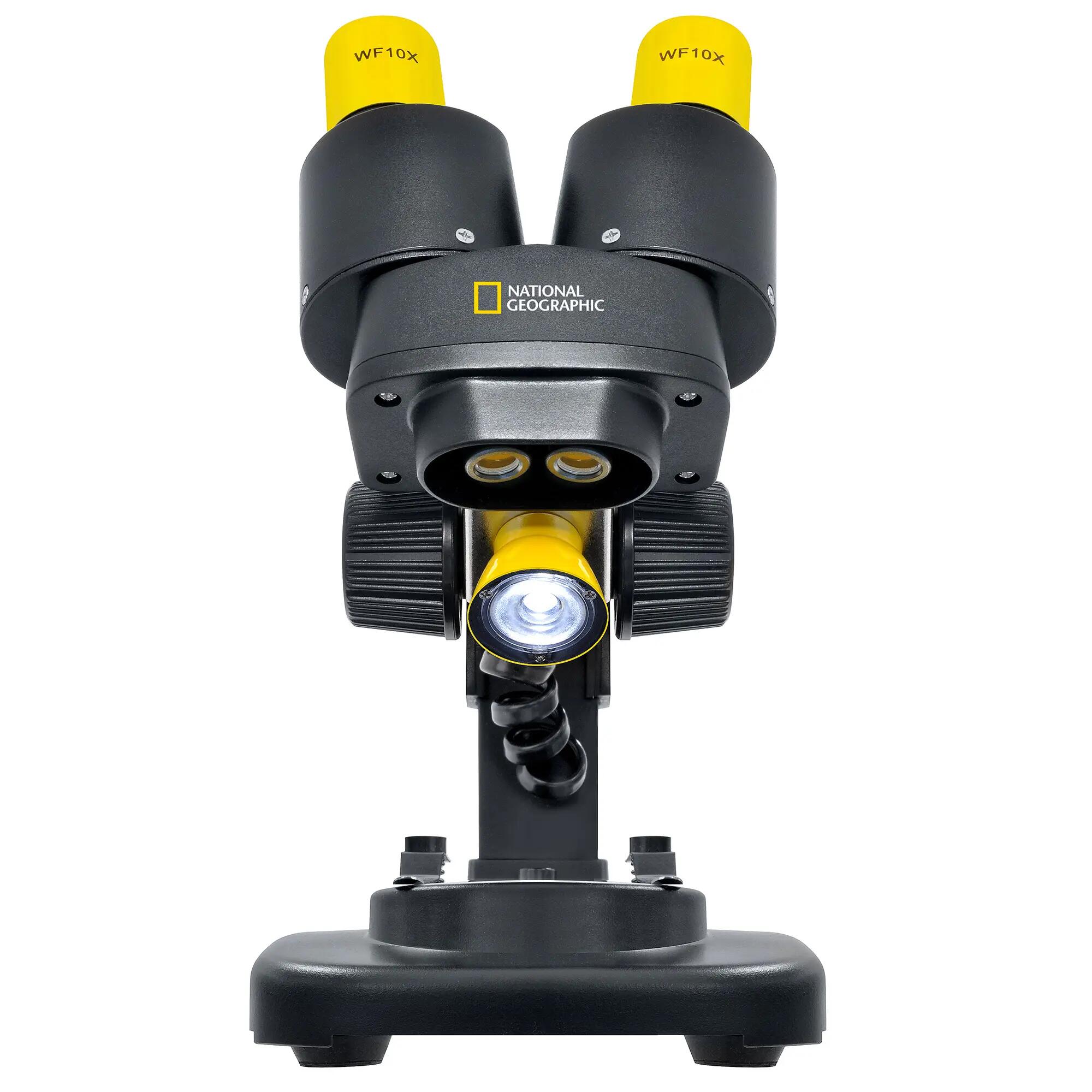 NATIONAL GEOGRAPHIC Microscópio Estereoscópico Binocular com Iluminação LED 4/7