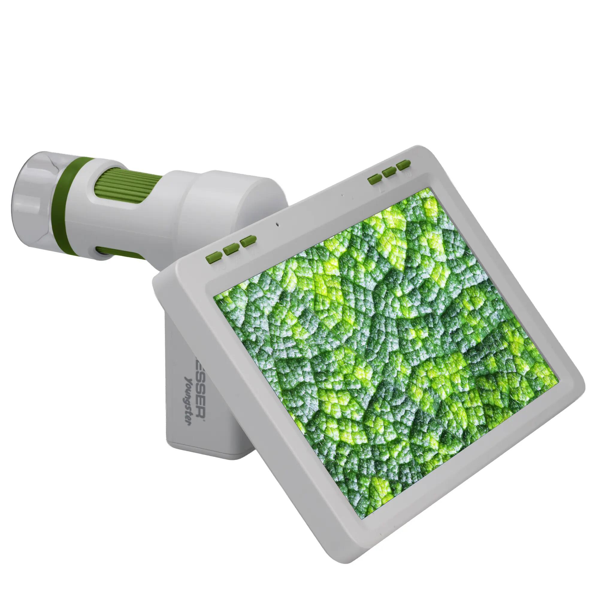 BRESSER Microscopio digital con pantalla LCD de 7" 4/7