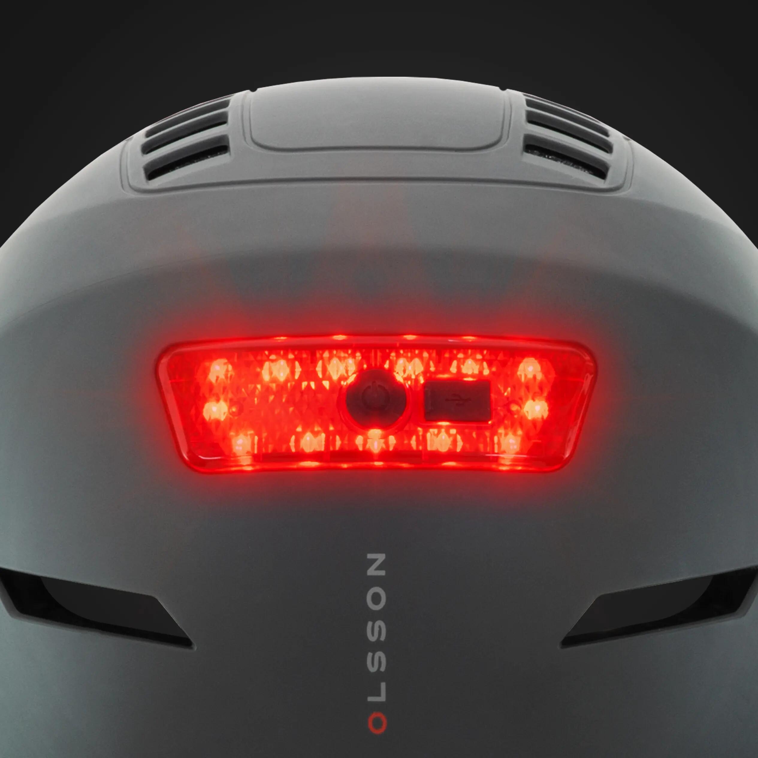 Helm met licht OLSSON URBAN LIGHT Antraciet M/L 55-58cm Step skate Schaatsen 4/8