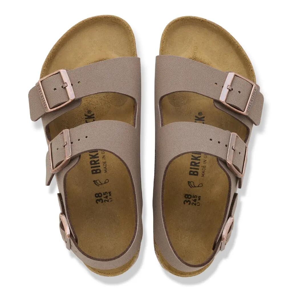 Sandalias Milano de mujer - dos correas, marrón 2/5