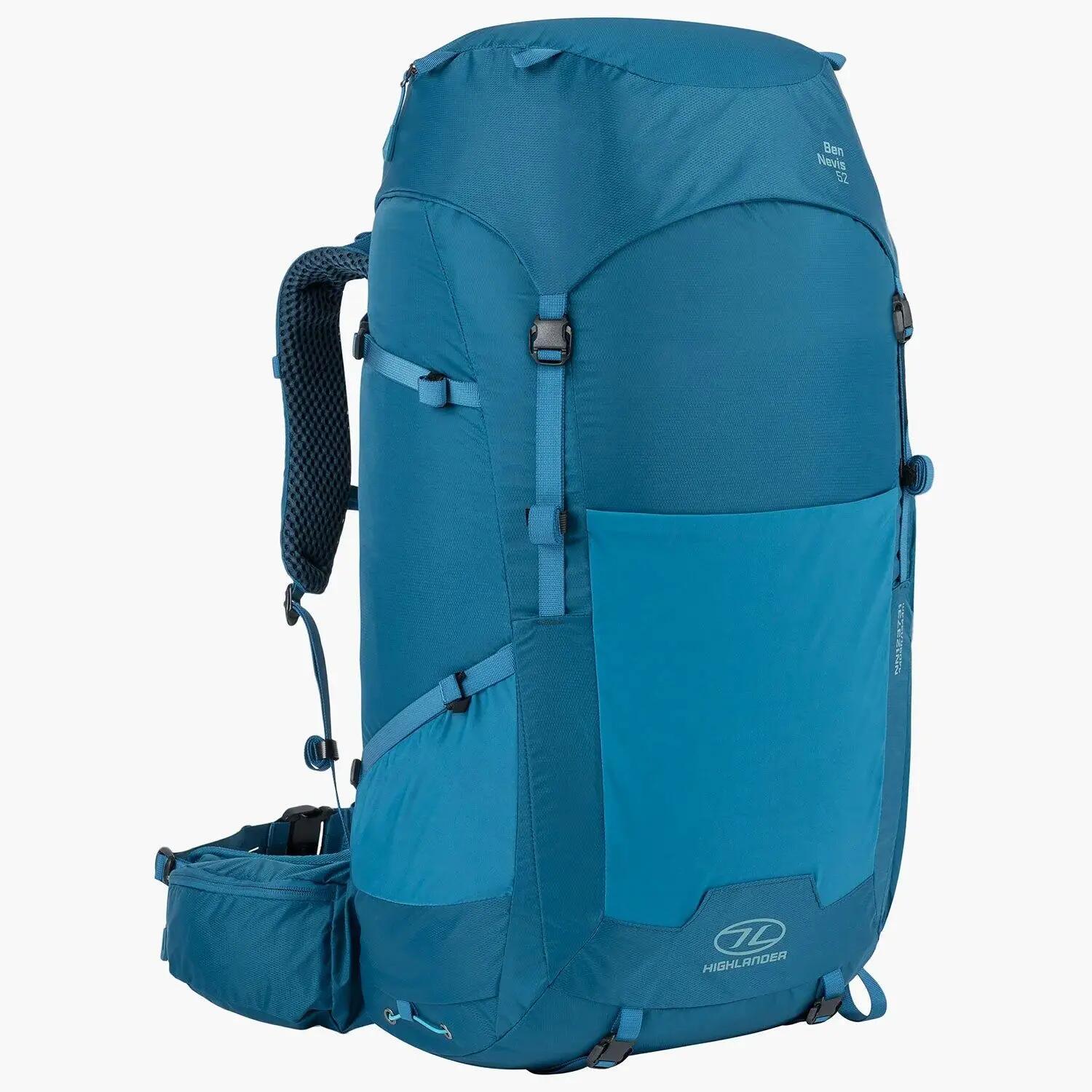 Highlander Ben Nevis 52L Blue Men's Hiking Backpack 8/15