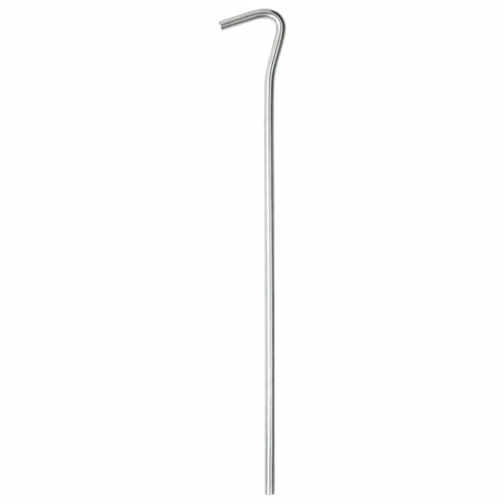 Piquets de tente Vidaxl 25 pcs ø5 mm 23 cm acier galvanisé 3/5