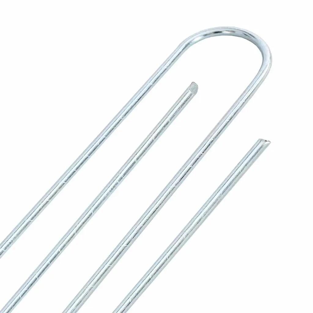 VidaXL Haki gruntowe U 25 szt. 20x3,5 cm ocynkowana stal 4/5