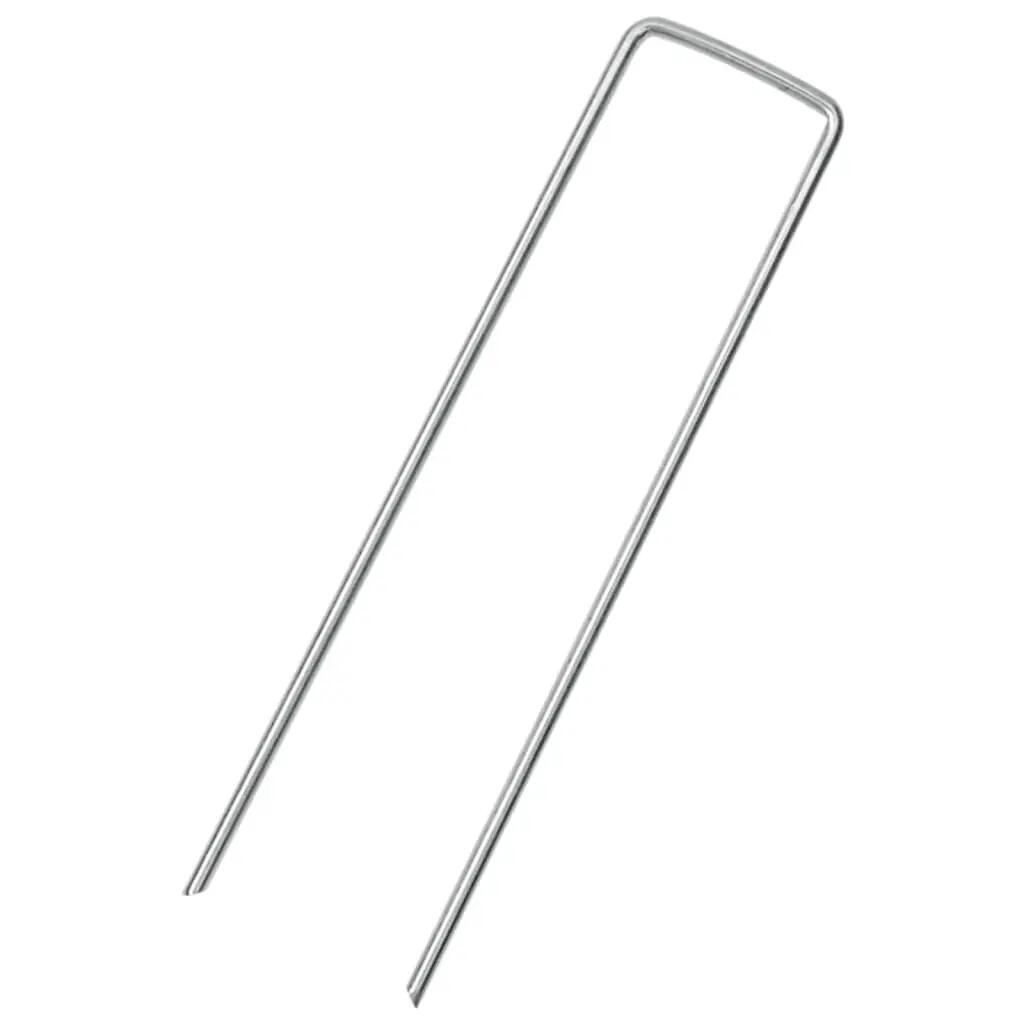 VidaXL Kotwy gruntowe 50 U 15x3,5 cm stal ocynkowana 2/5