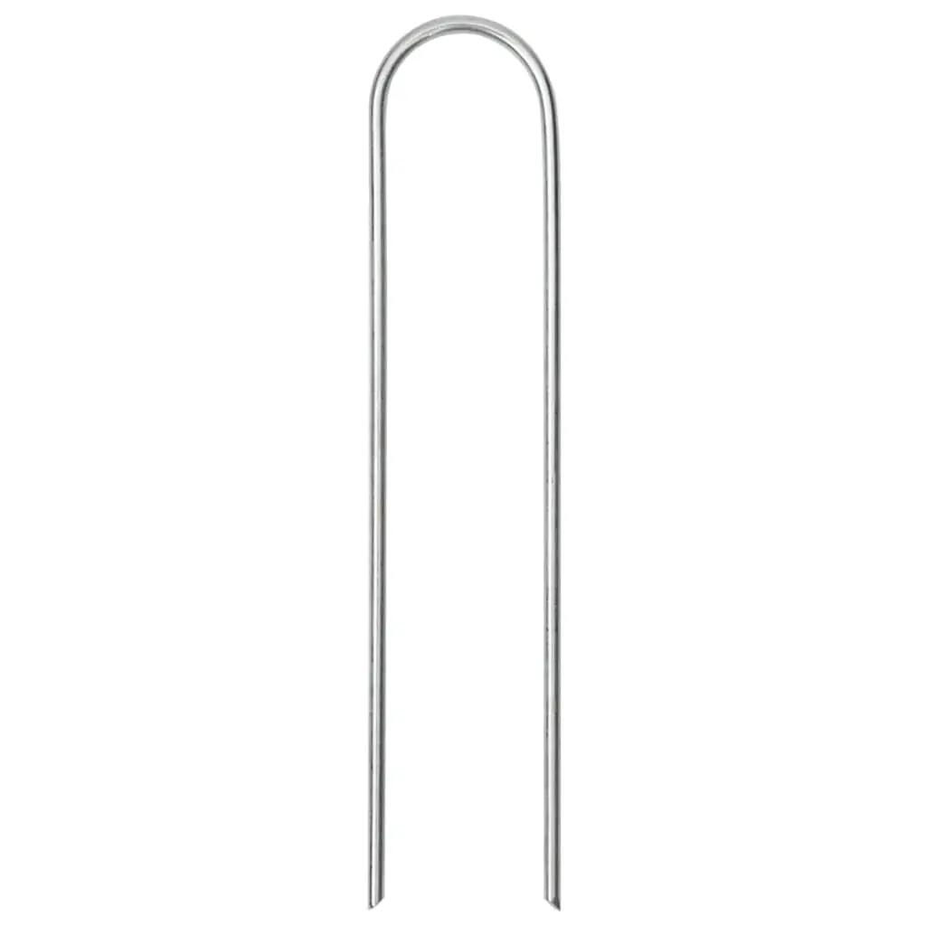 VidaXL Picchetti a U 25 pz 15x3,5 cm Acciaio Zincato 3/5