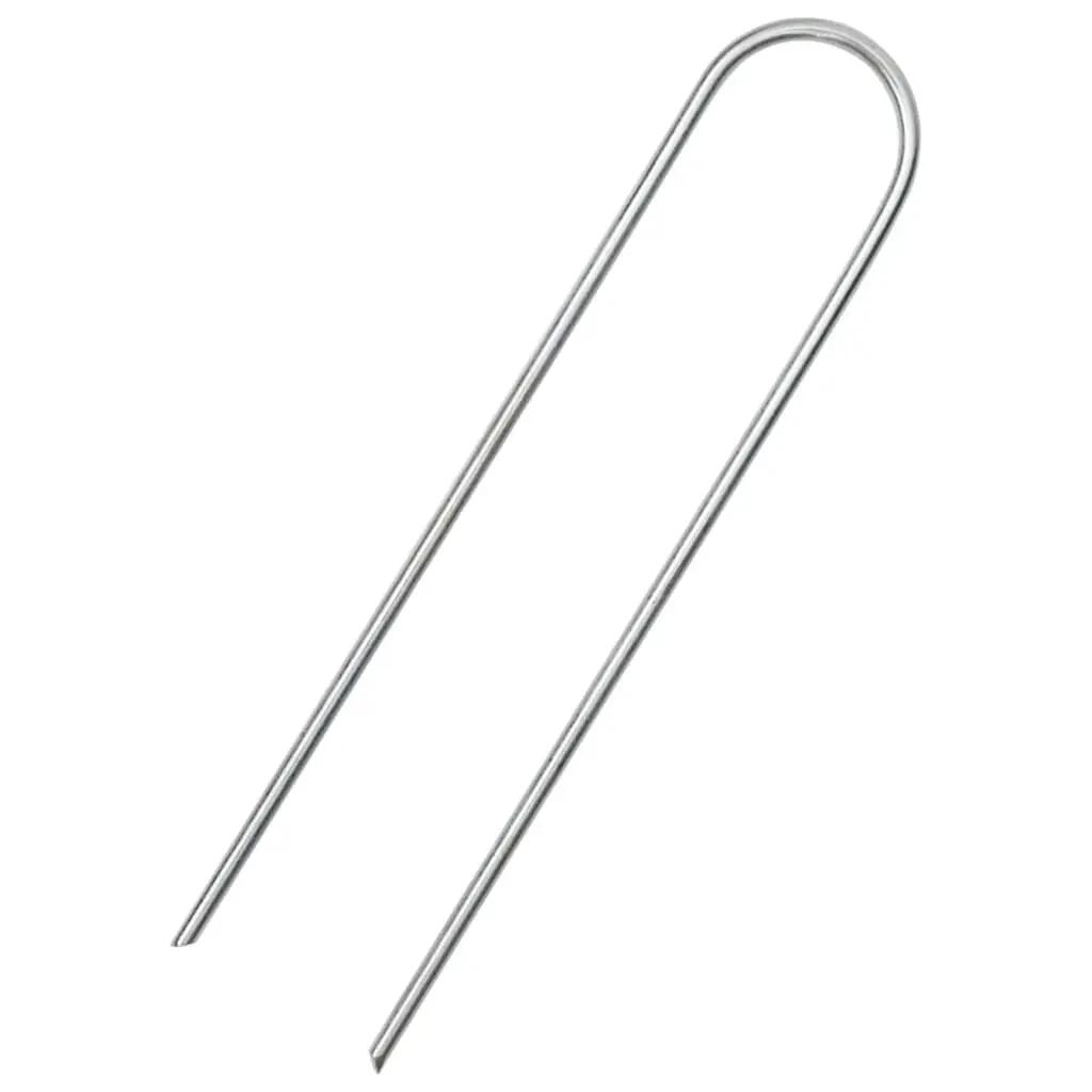 VidaXL Picchetti a U 25 pz 15x3,5 cm Acciaio Zincato 2/5