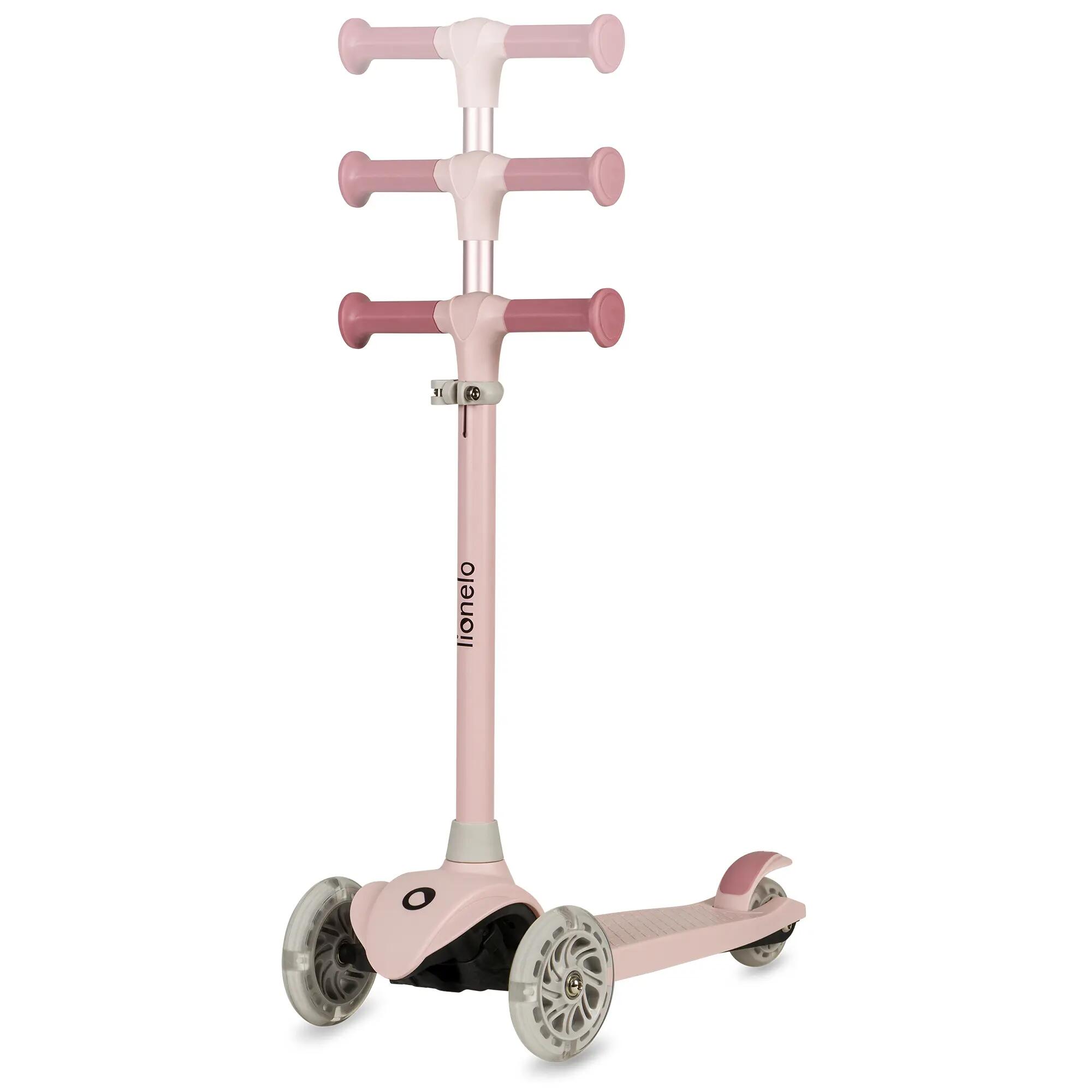 Trottinette 3 roues Lionelo Jessy LED, guidon réglable, avec casque, 50 kg 4/7