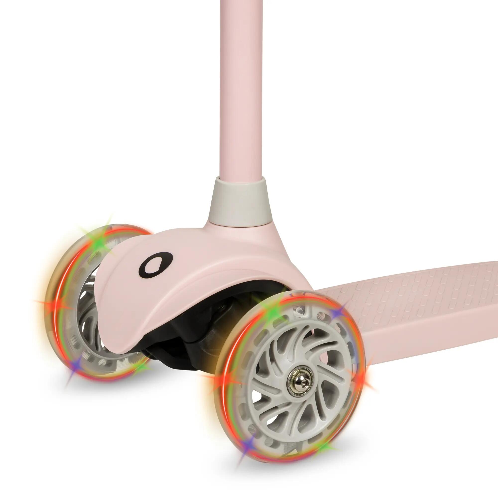 Trottinette 3 roues Lionelo Jessy LED, guidon réglable, avec casque, 50 kg 3/7