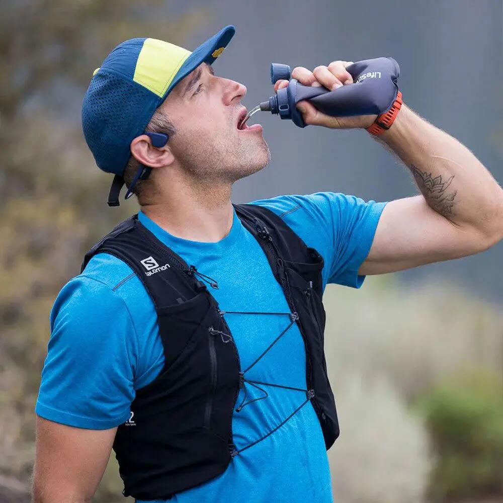 Bouteille à Presser Pliable LifeStraw Flex Peak Series 650 ml Bleu 8/9