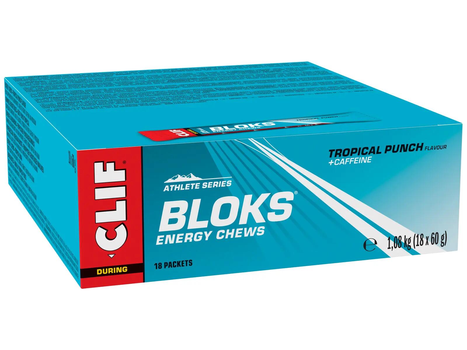 Clif Bar Bloks Energy Chews Tropical Punch Waldbeere 1/5