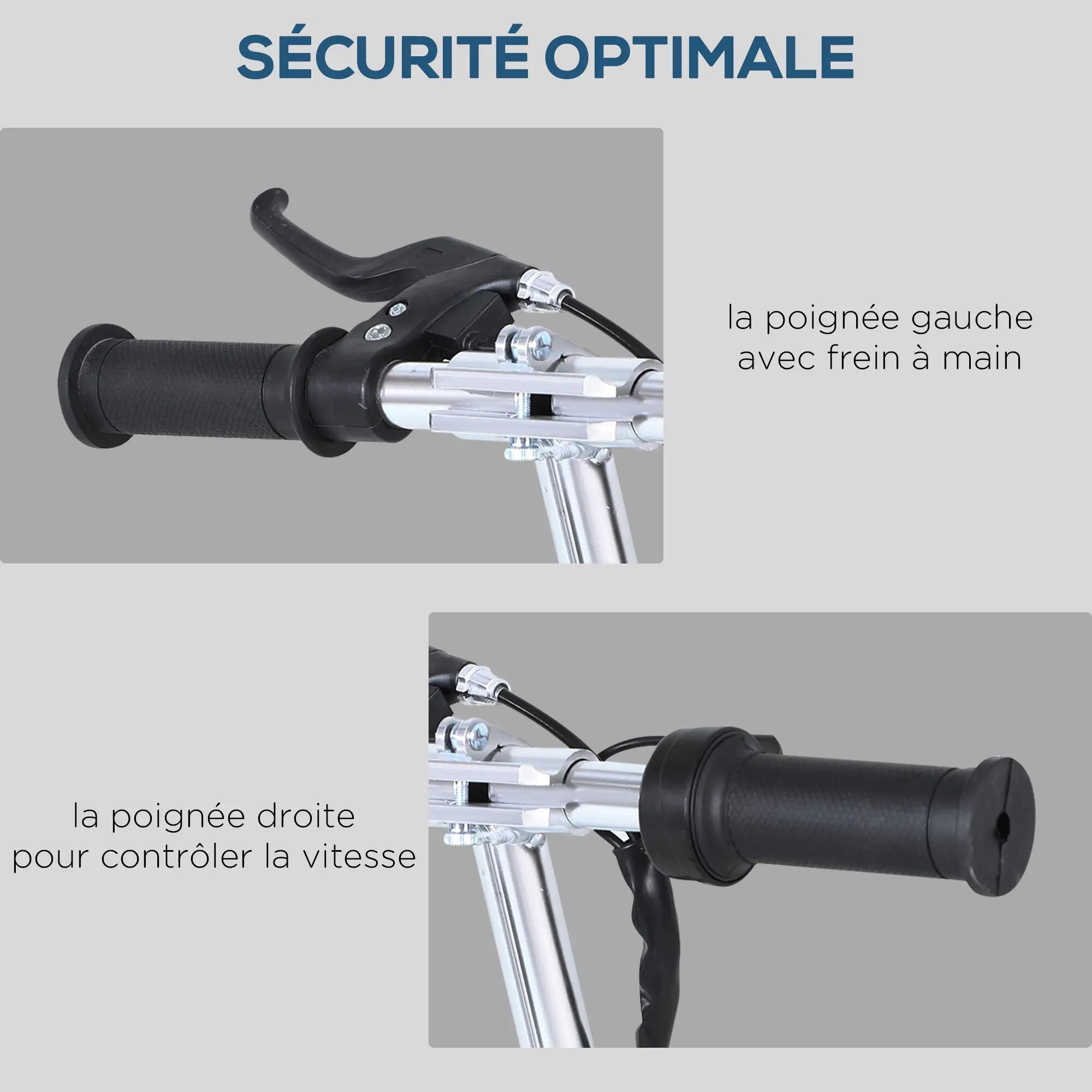 Trottinette électrique avec selle pour enfants 4/5