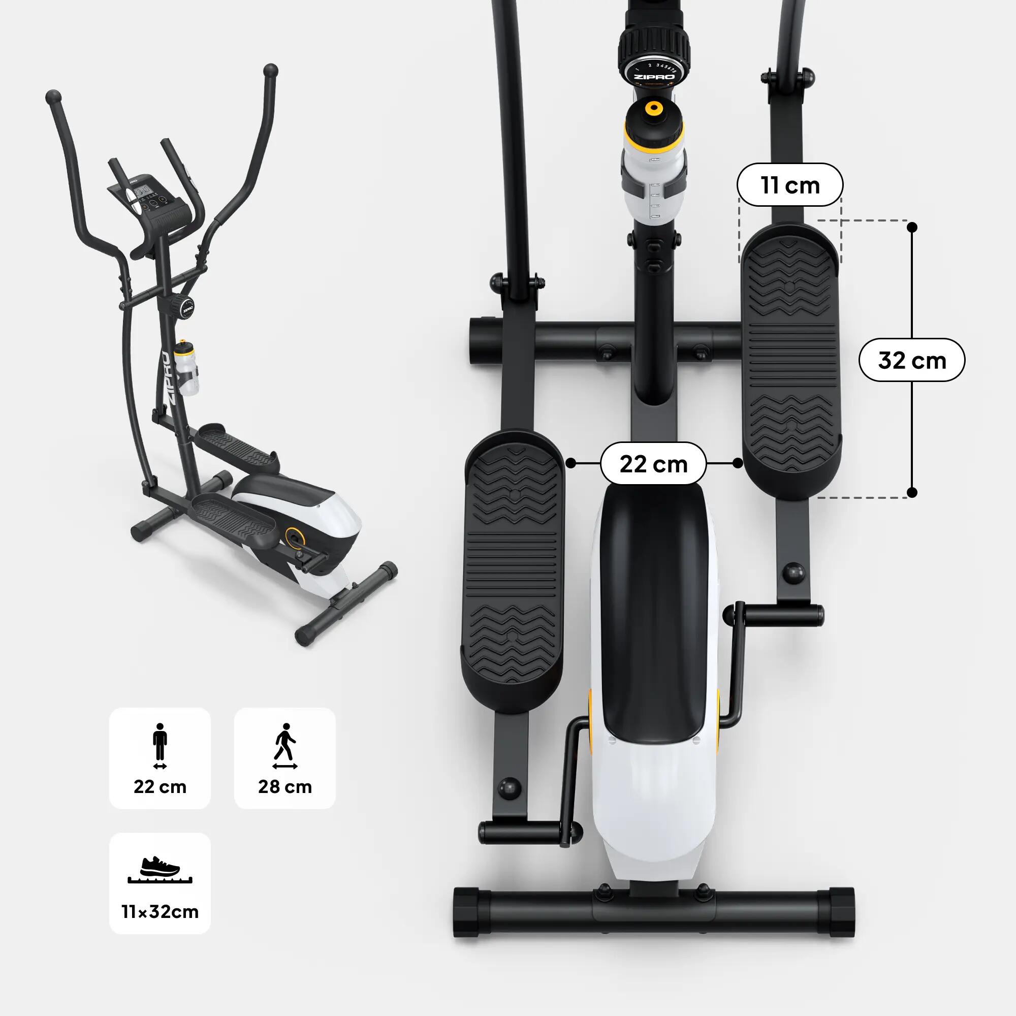 Elliptical Trainer ZIPRO Shox RS 8 Resistance Levels 6/15