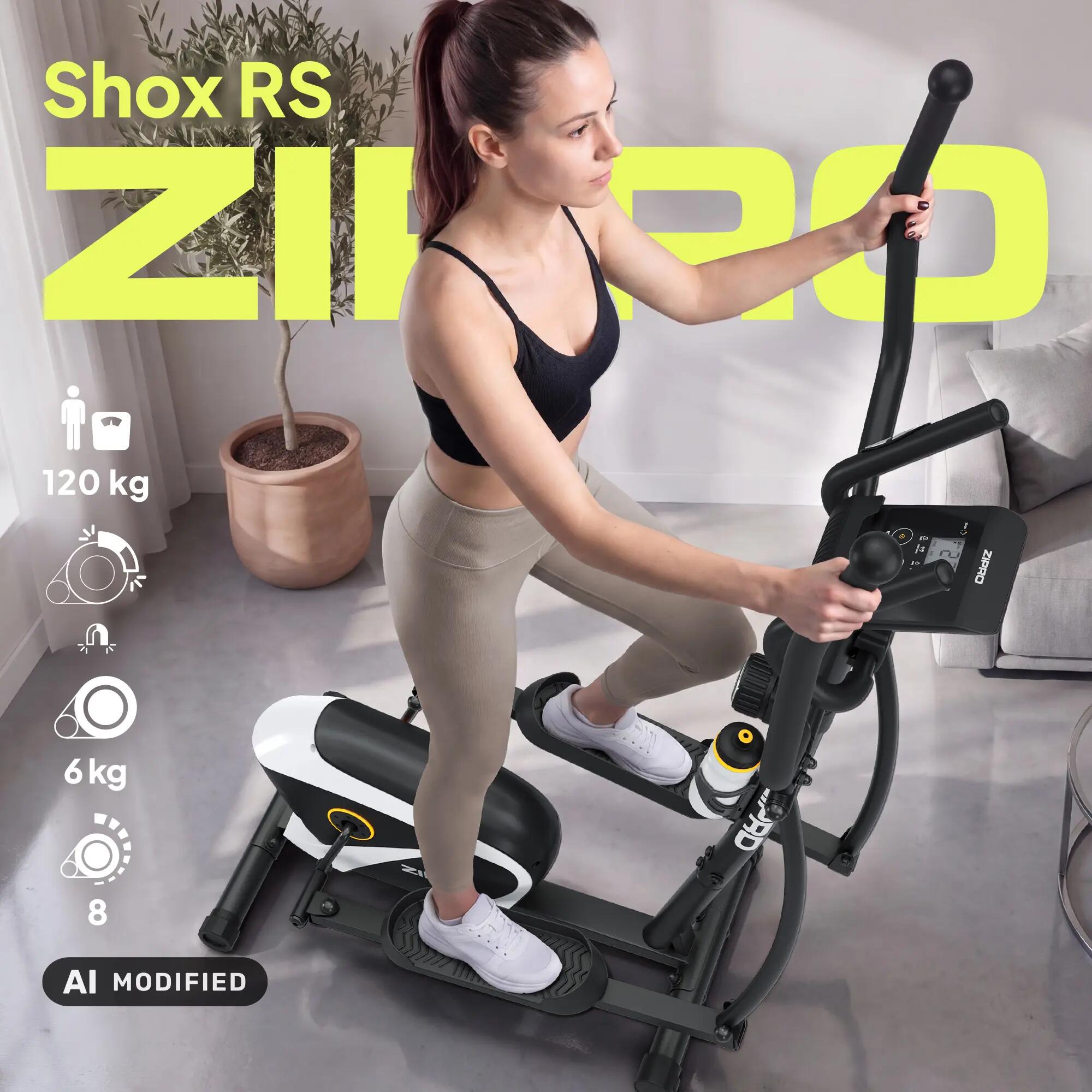 Elliptical Trainer ZIPRO Shox RS 8 Resistance Levels 3/15