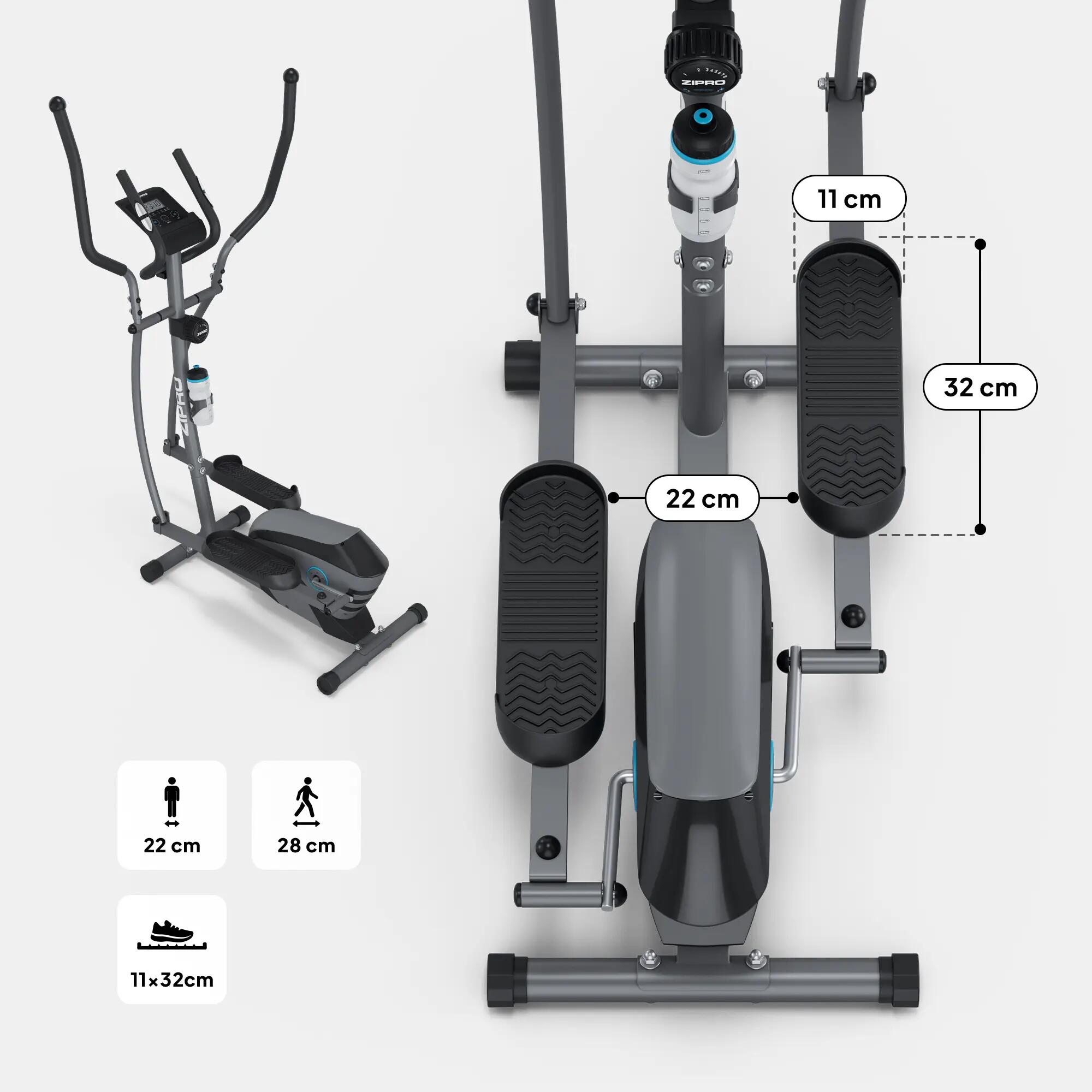 Magnetický eliptický trenažér ZIPRO Shox na fitness a kardio 6/13