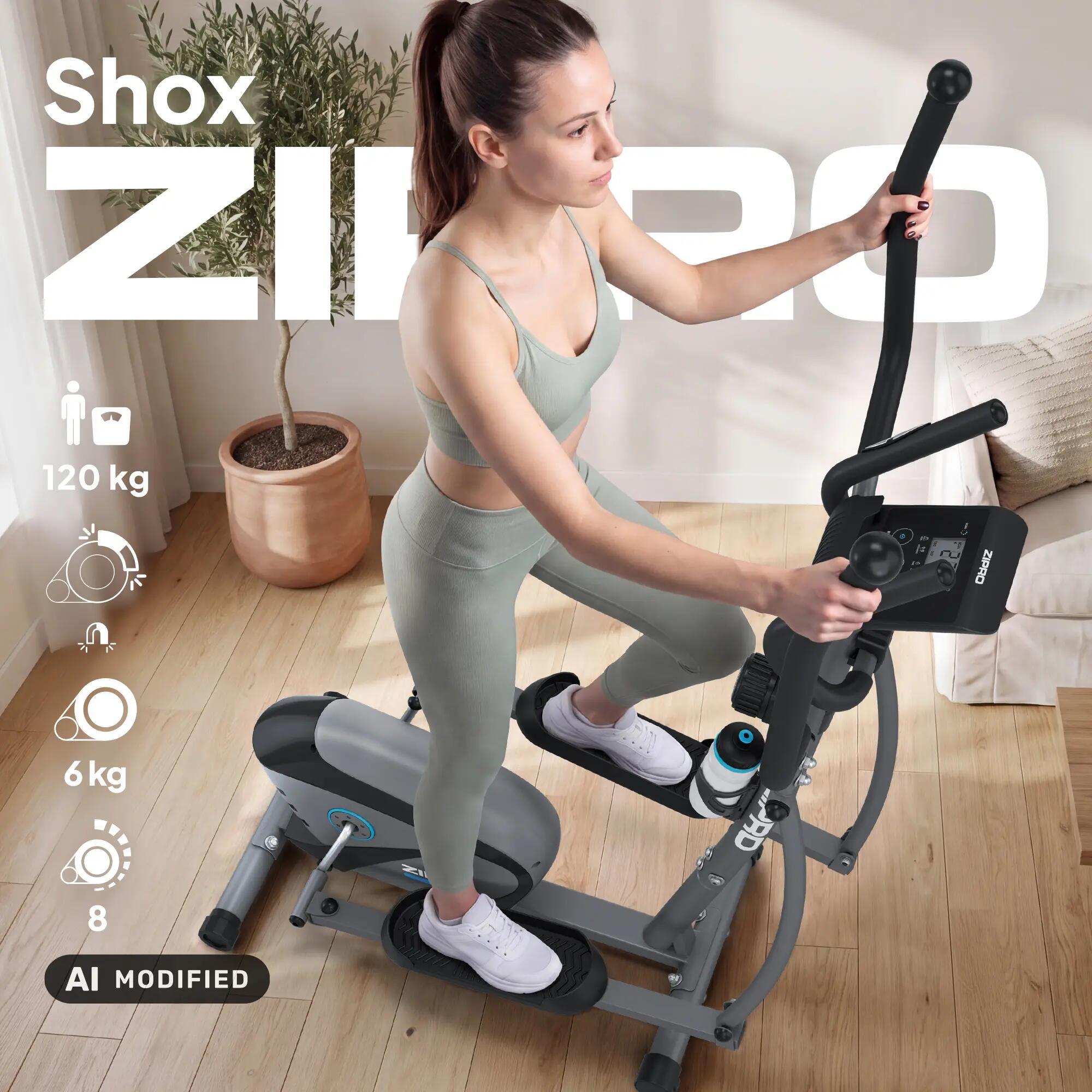 Magnetický eliptický trenažér ZIPRO Shox na fitness a kardio 3/13