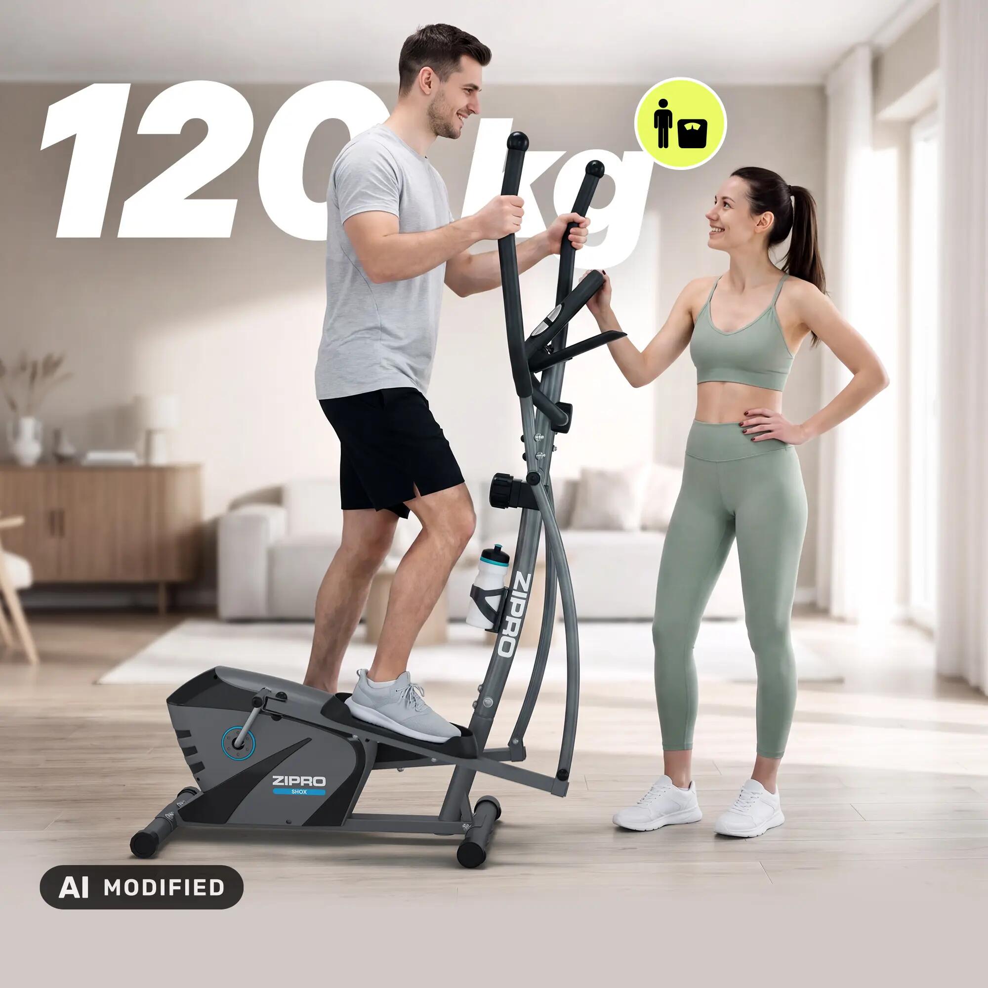 Magnetický eliptický trenažér ZIPRO Shox na fitness a kardio 2/13