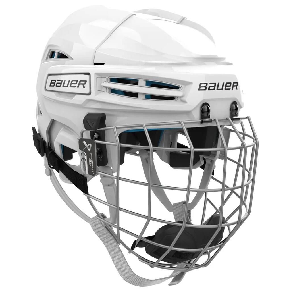 BAUER Prodigy 2.0 бяла комбинирана каска за хокей за деца