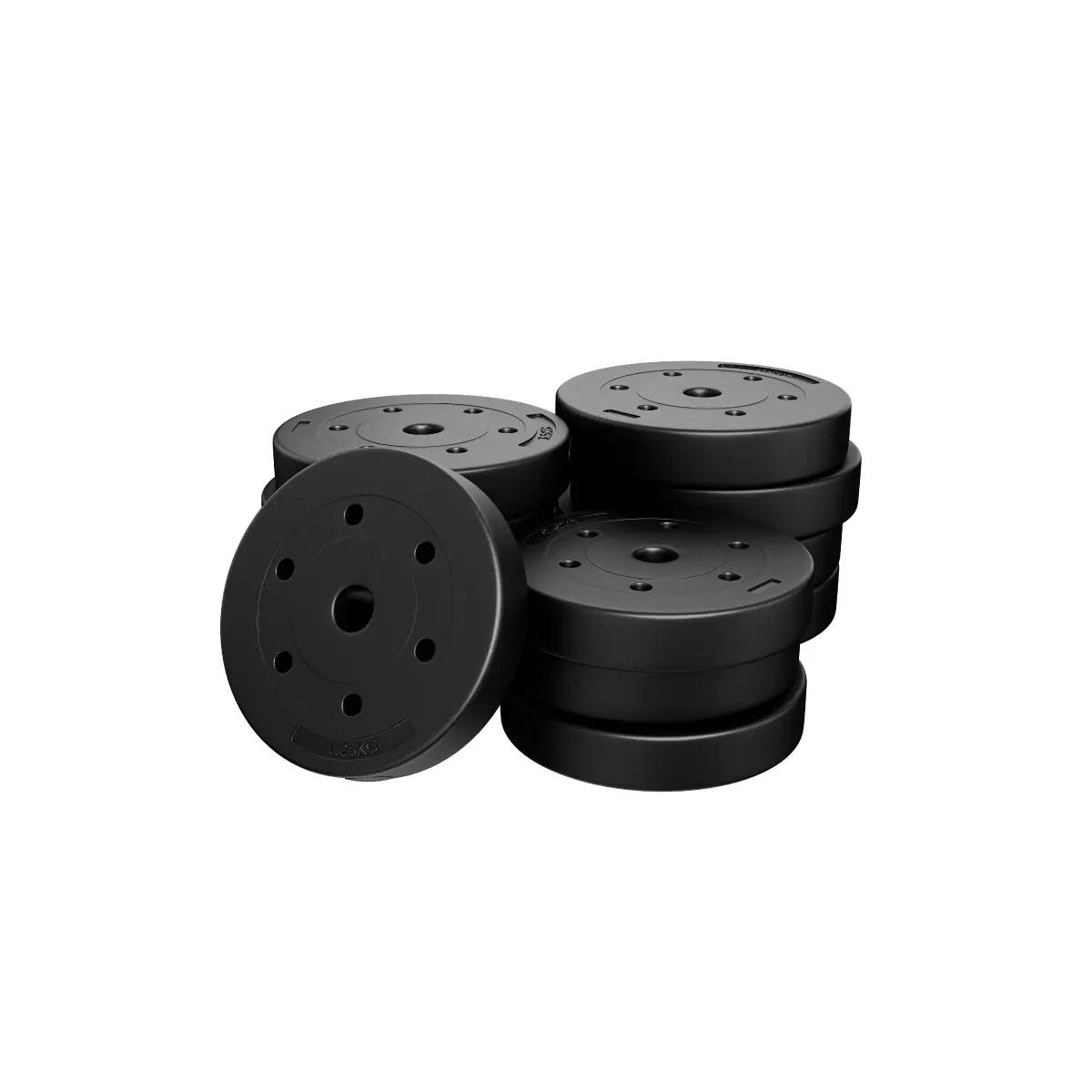 Verstellbares Bitumen-Hantelset mit zwei Kurzhantelstangen Lion 2.0, 20 kg 4/7