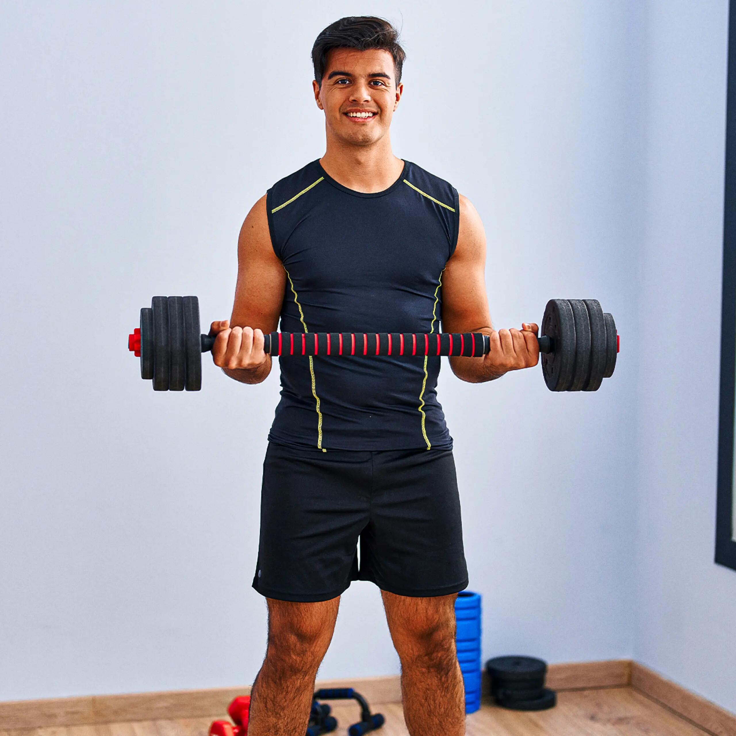 Verstellbares Bitumen-Hanteln für Training Lion 40 Athler zwei Griffen 40kg 7/13