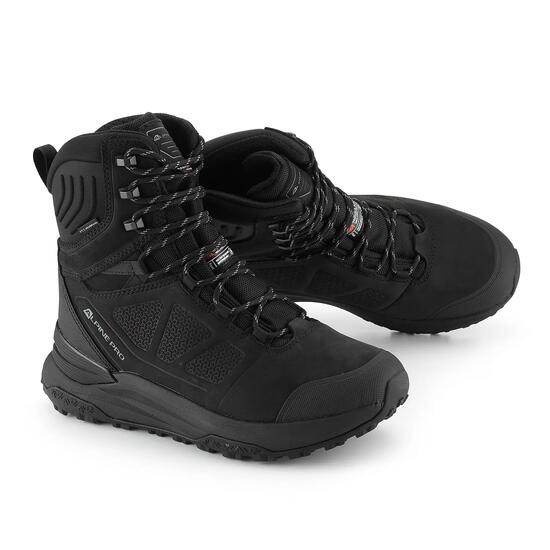 Buty męskie zimowe ocieplane skórzane Alpine Pro Nire