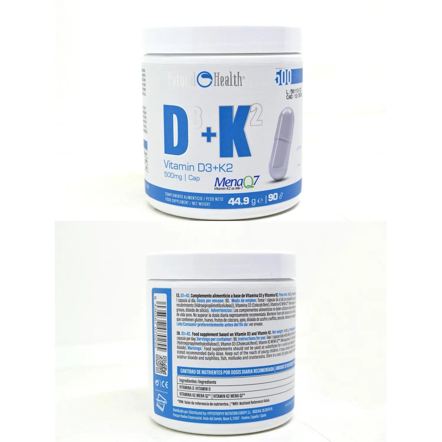 Vitamina D3+K2 | 90 Cápsulas 5/5