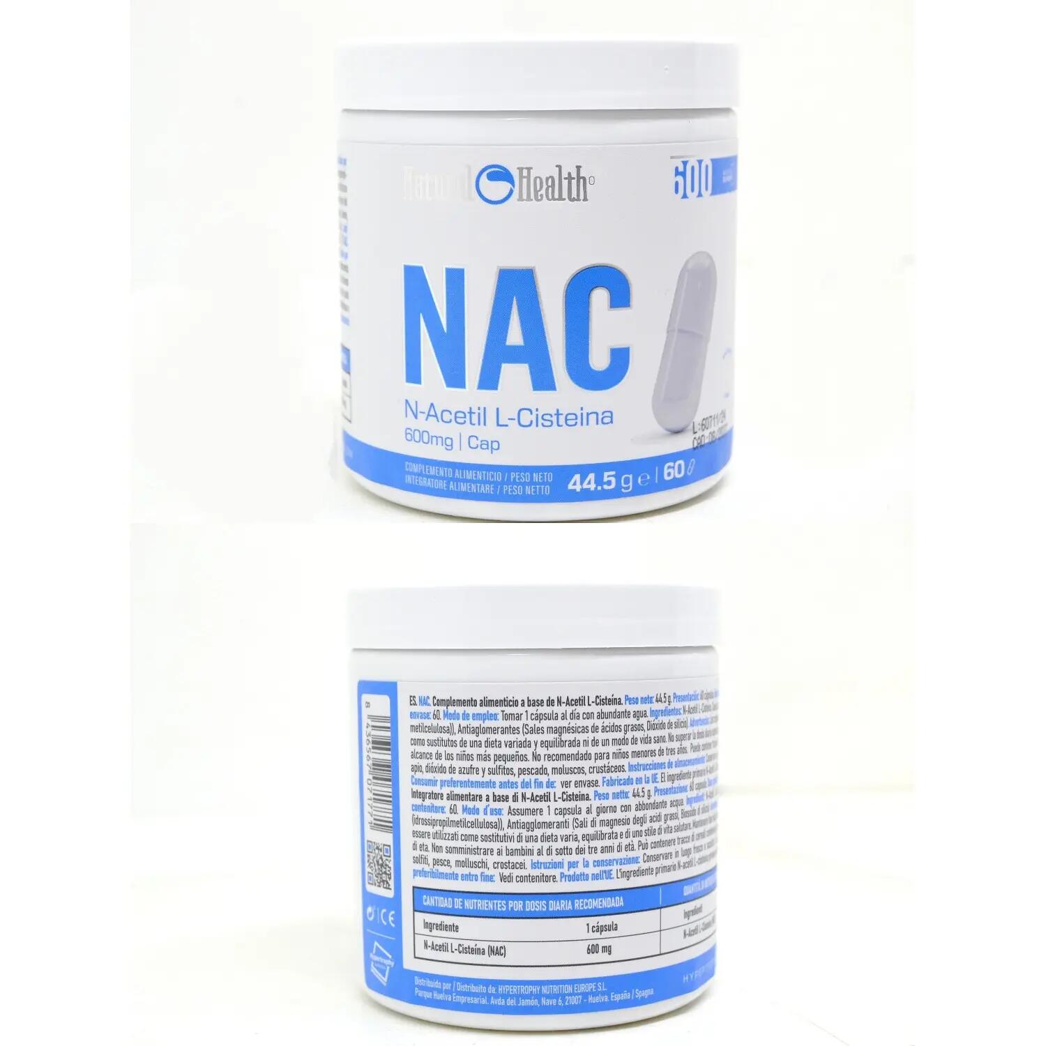 NAC 600mg | N-Acetilcisteína | 60 Cápsulas 5/5