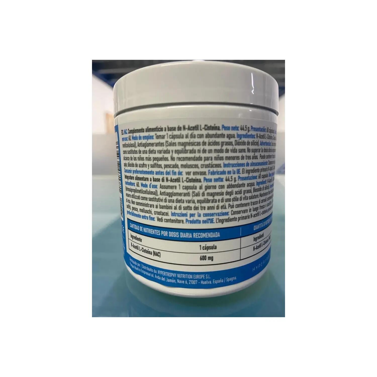 NAC 600mg | N-Acetilcisteína | 60 Cápsulas 2/5