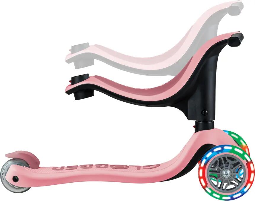 Meegroeistep GO-UP SPORTY LIGHTS - Pastelroze 7/13