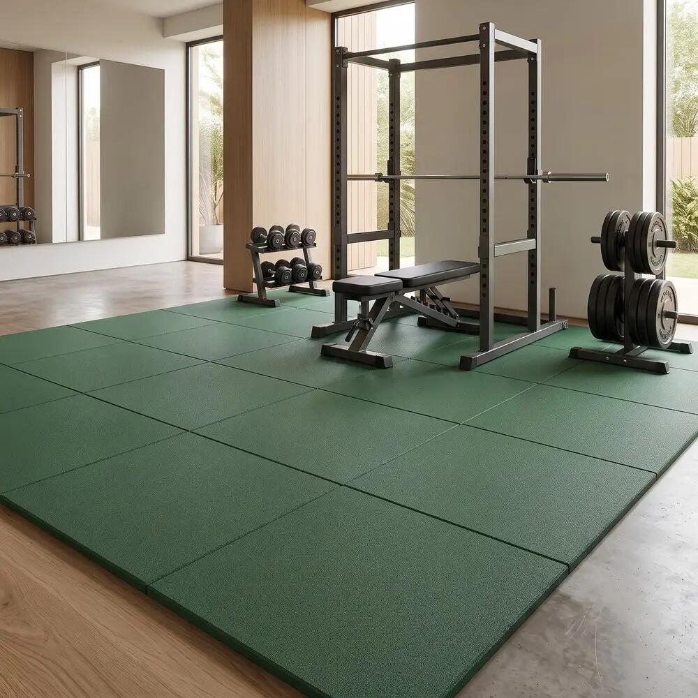 ARQUICAUCHO Losetas de Caucho Pack 8. 50x50cm x 20mm Verde 5/8