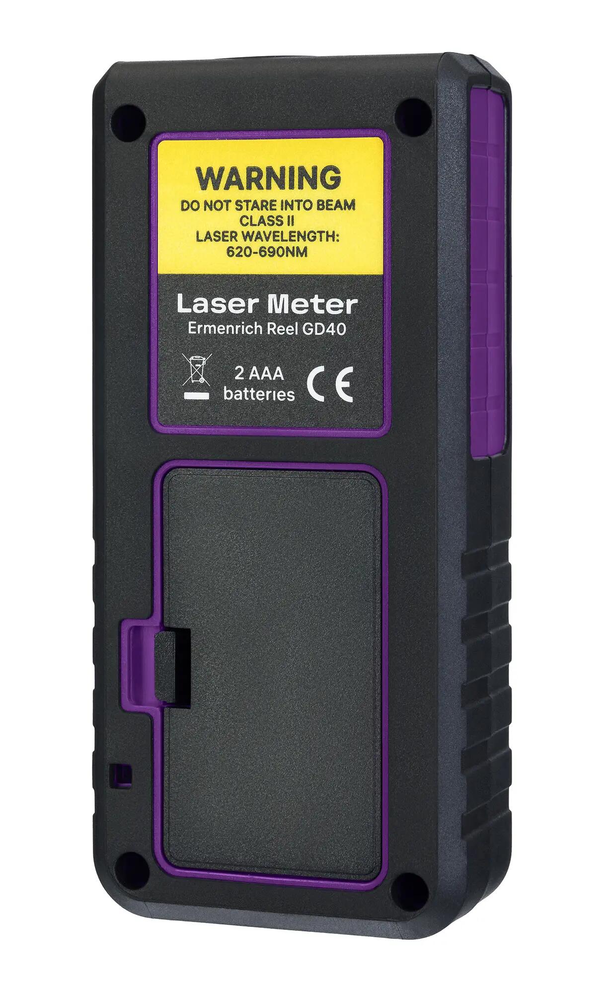 Misuratore laser - Distanze, aree e volumi - Ermenrich Reel PLUS GD40 4/7