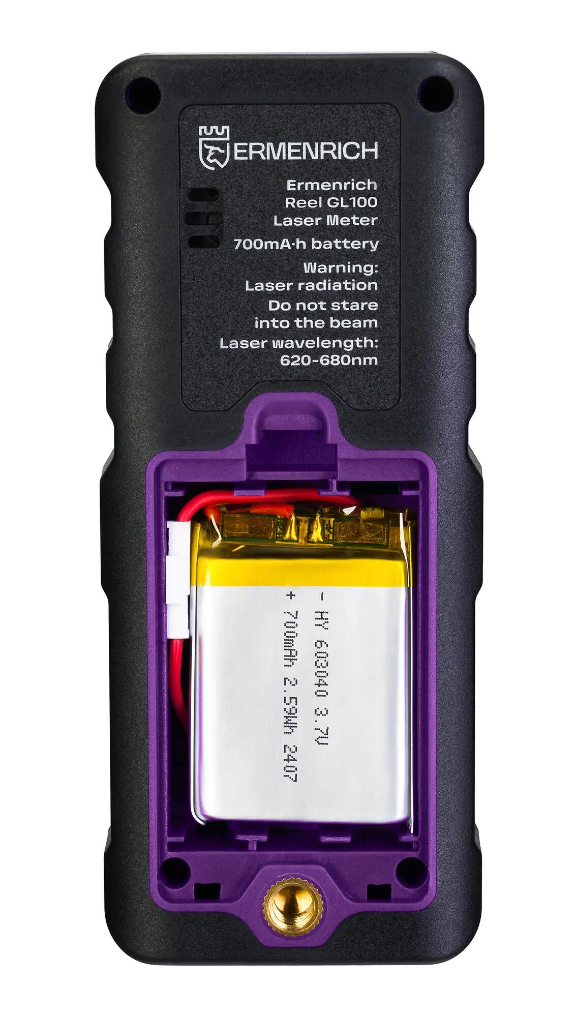 Laser measure - 100 m range - Green laser - Ermenrich Reel PRO GL100 4/7