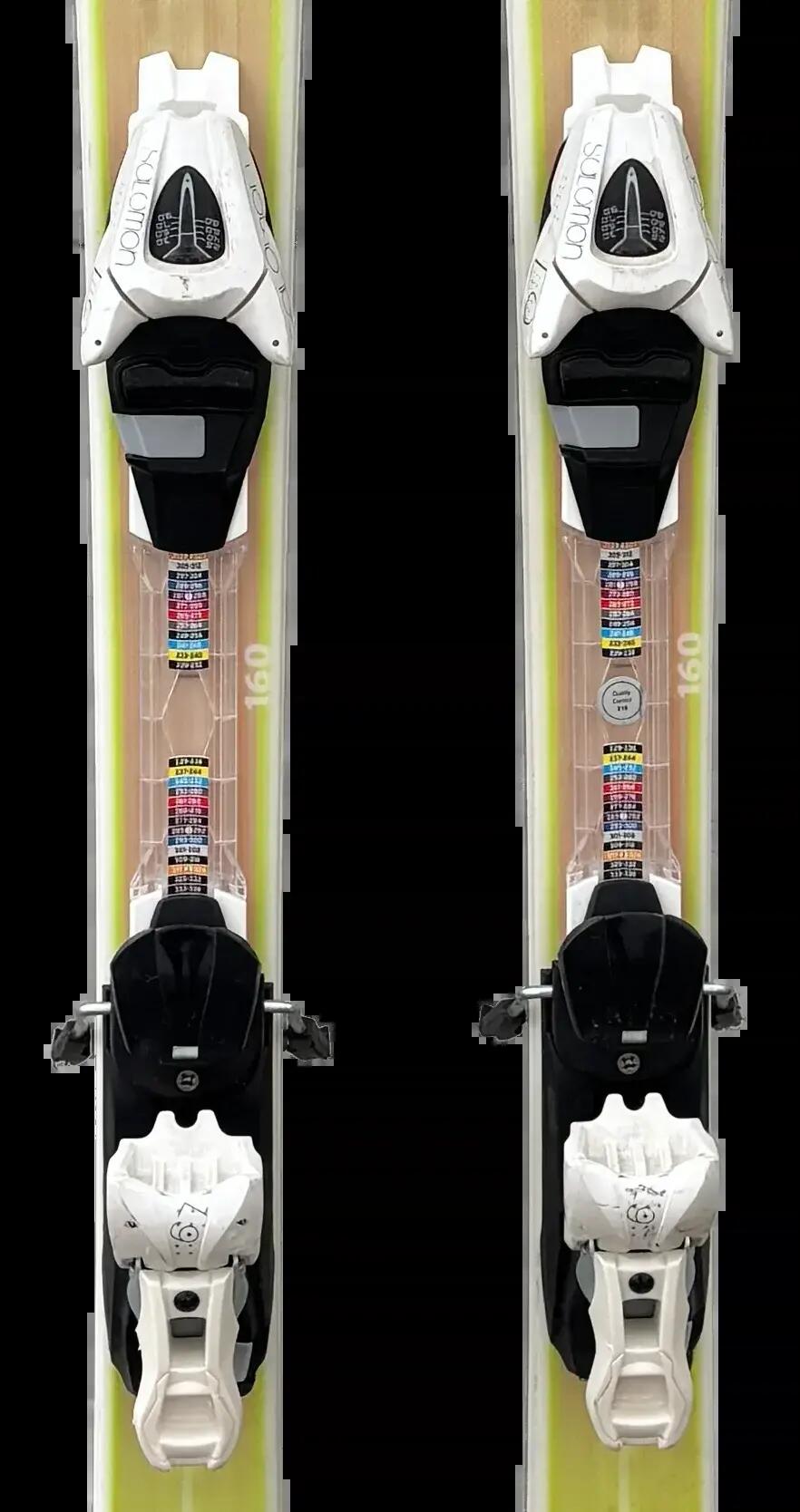 Second life - Narty Salomon BBR Freeride Limelite 160cm, Stan b.dobry 5/5