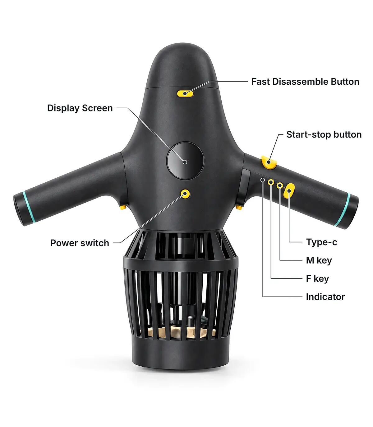 Motor elétrico para paddle surf e scooter subaquática 330W STERMAY M1 PRO 9/12