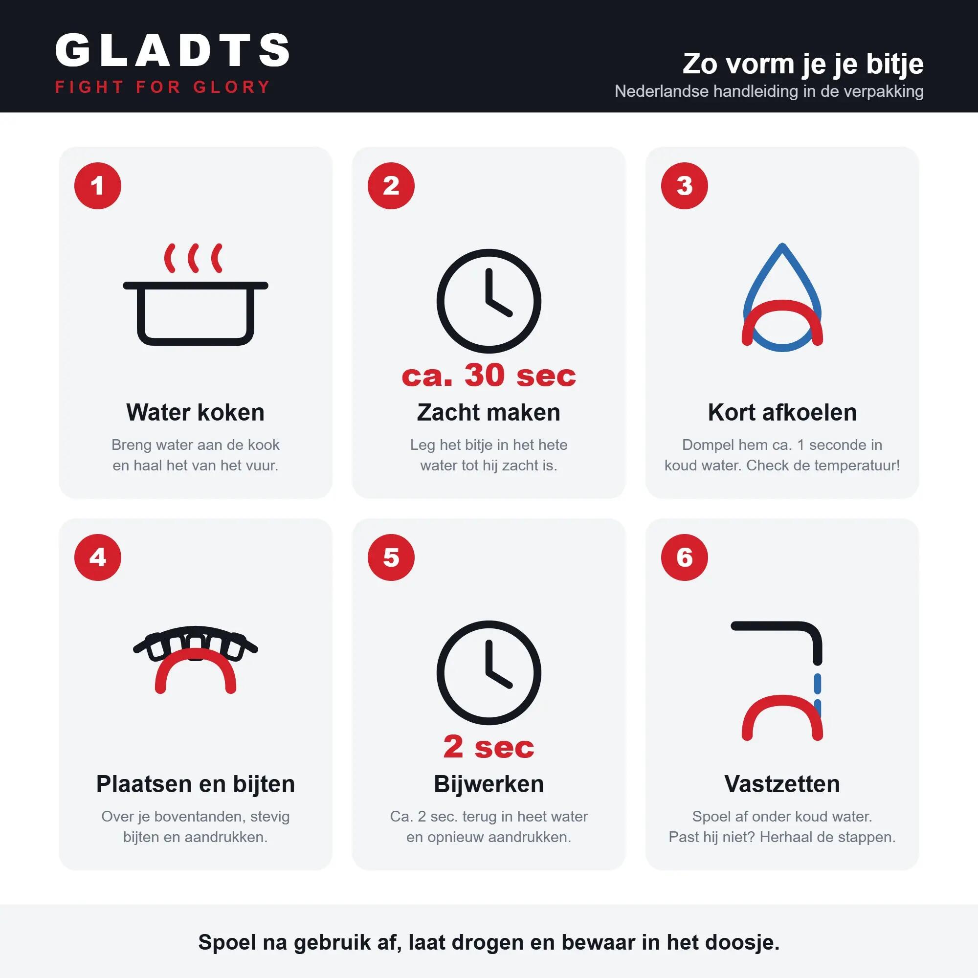 GLADTS Gebitsbeschermer Met Opbergdoosje - Wit 5/8