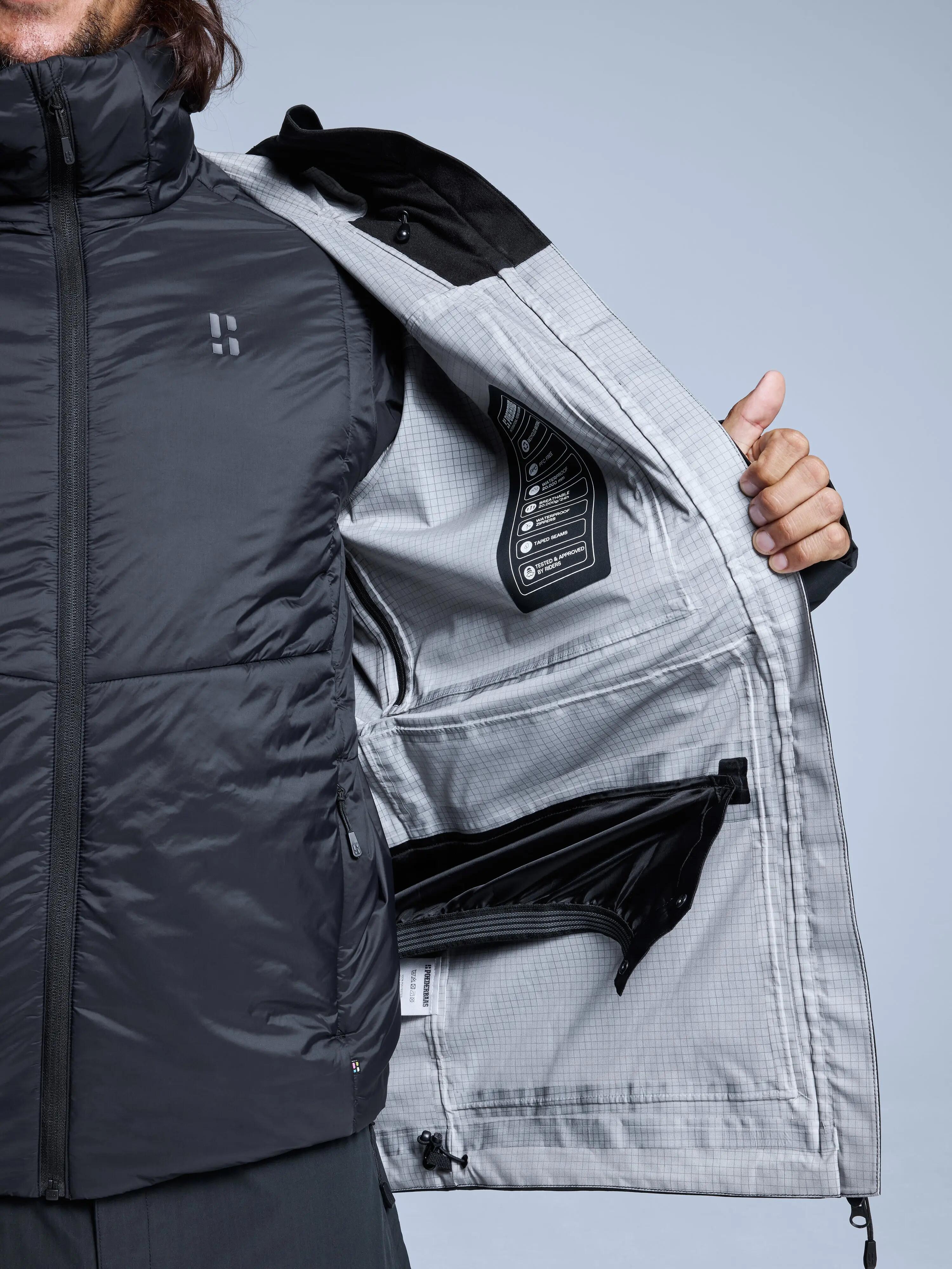Veste de ski - Homme - Hardshell - Freeride 3L - Noir 9/10