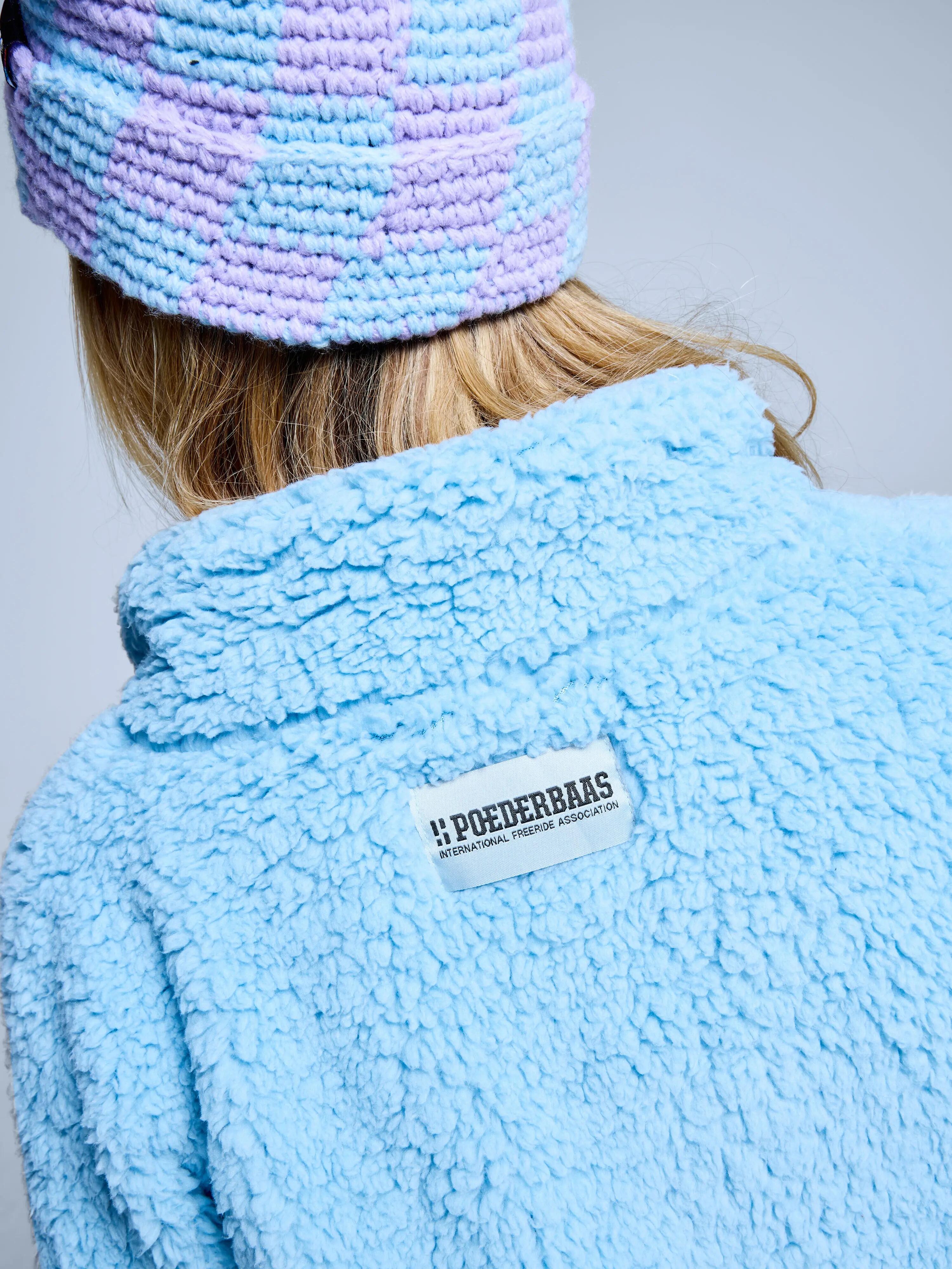 Chaqueta mullida - Mujer - Cuatro Estaciones - Teddy - Azul hielo 10/10