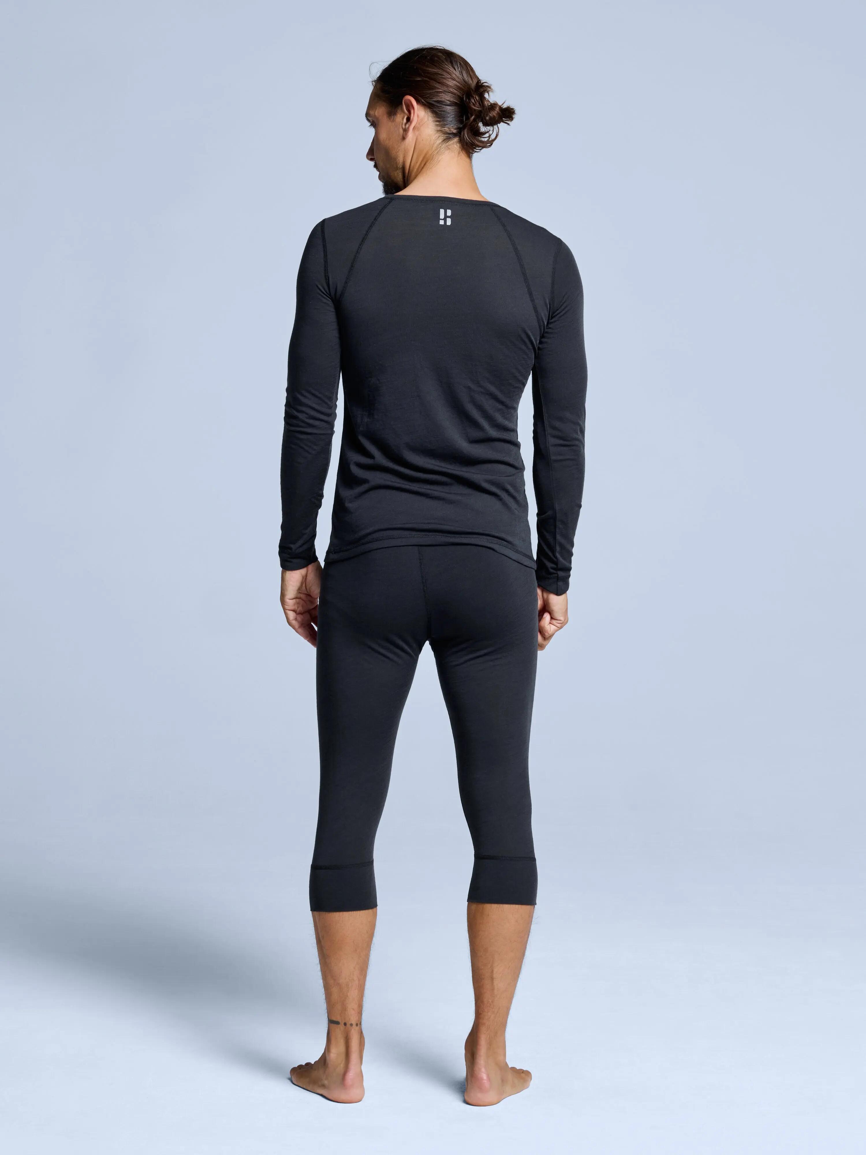 T-shirt thermique - Homme - Laine mérinos - Noir 8/10