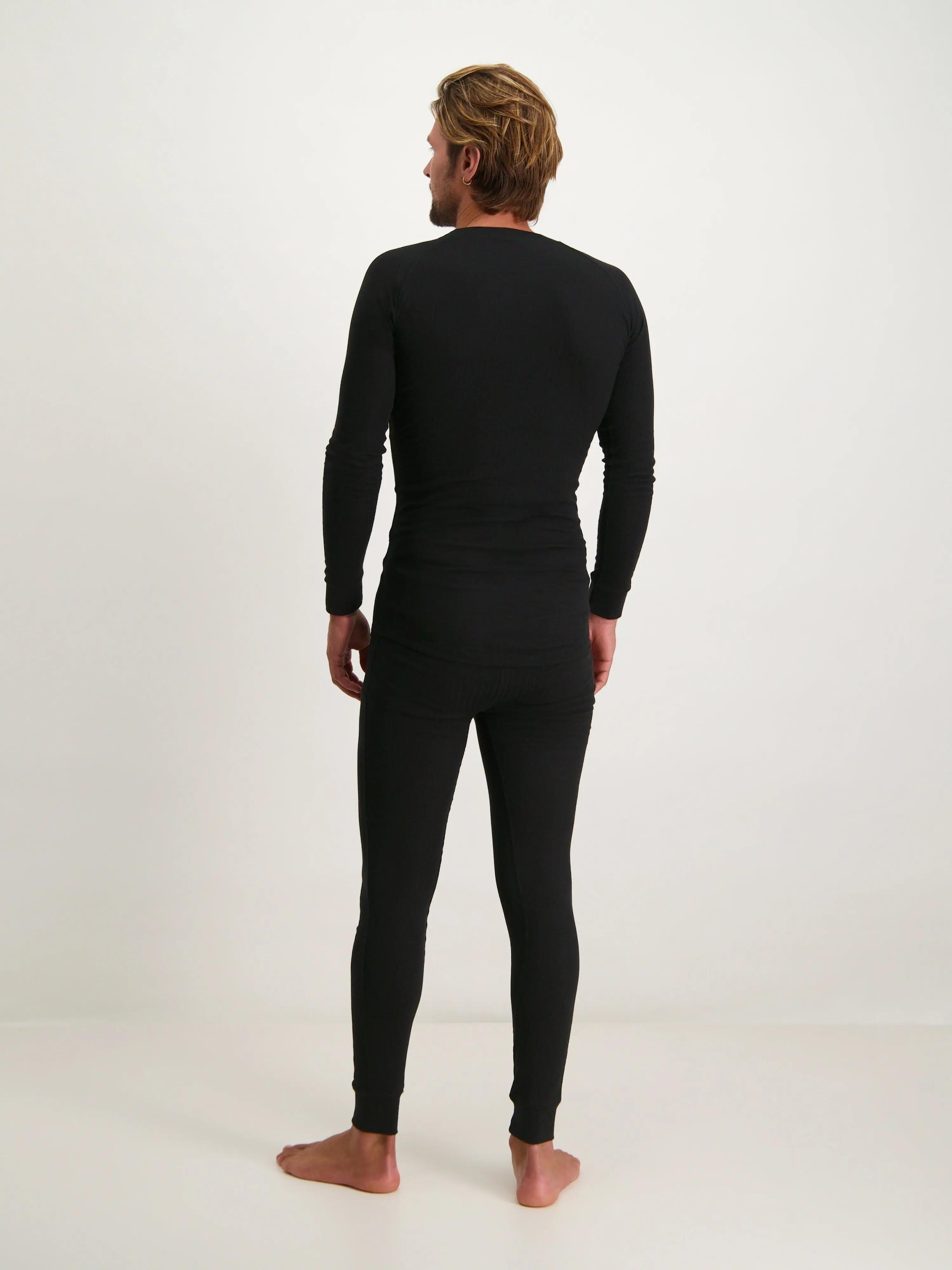 Skiunterwäsche Funktionsshirt Langarm Herren Pro Schwarz 6/8